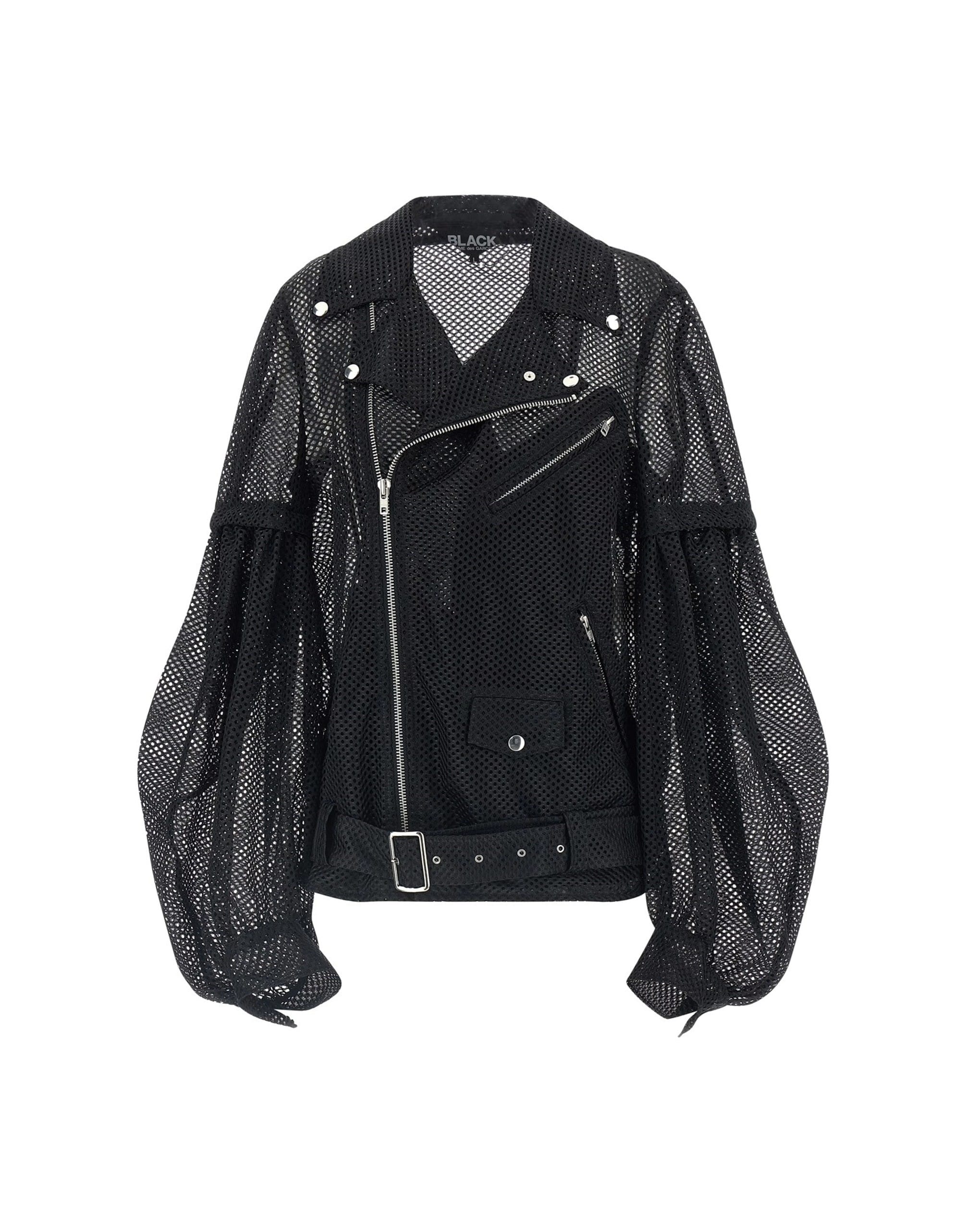 Comme Des Garçons Comme Des Garçons Asymmetric Zip Mesh Jacket