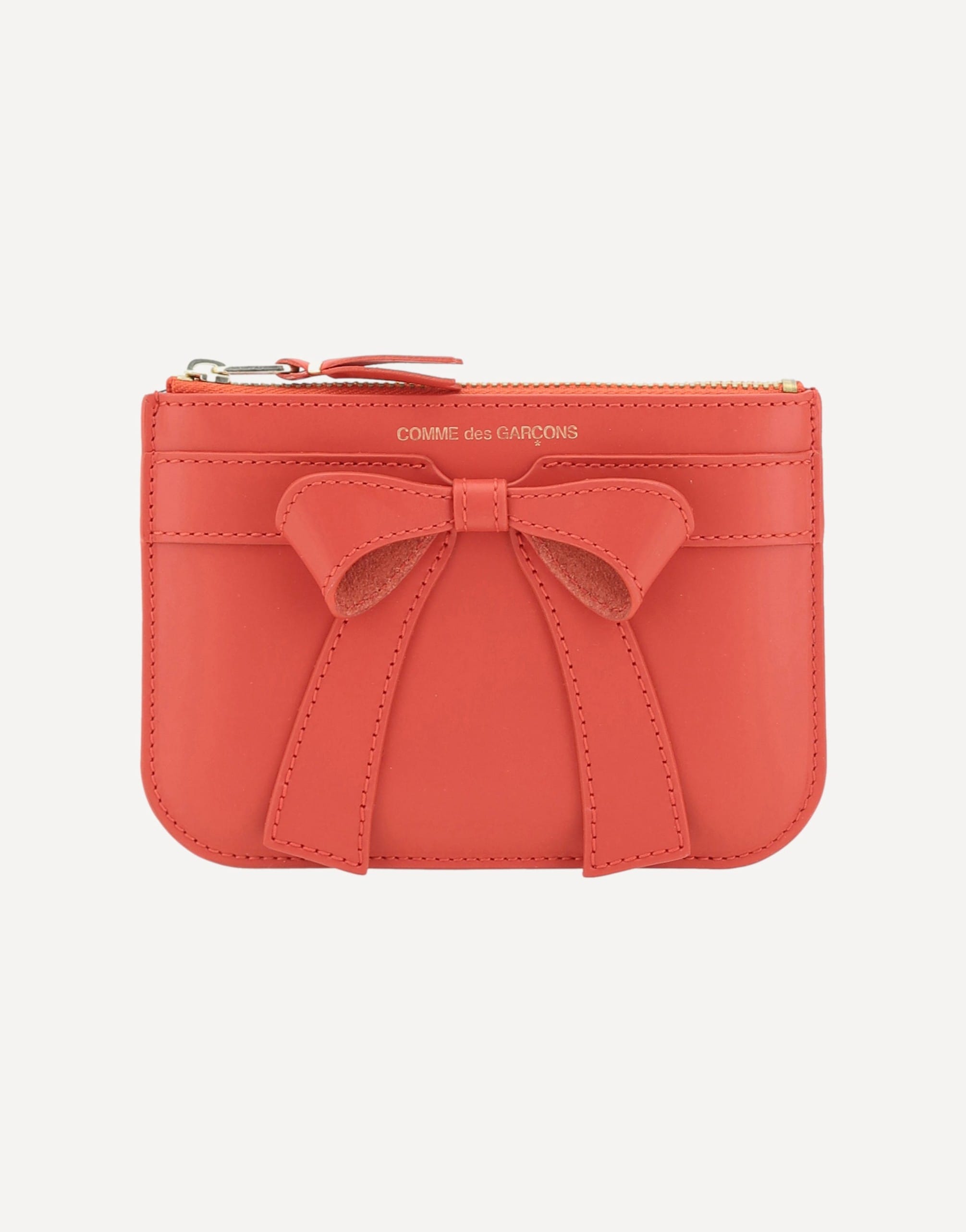 Comme Des Garçons Big Bow Wallet With 3d Bow Appliqué