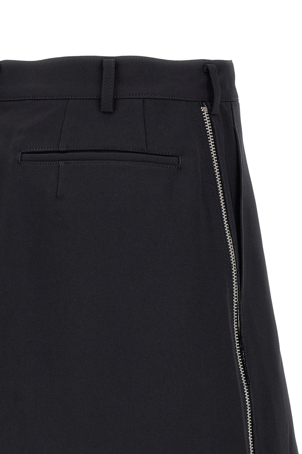 Comme Des Garçons Comme Des Garçons Blue Zip Bermuda Shorts
