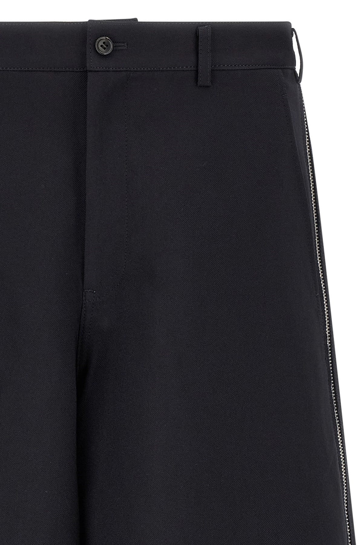 Comme Des Garçons Comme Des Garçons Blue Zip Bermuda Shorts