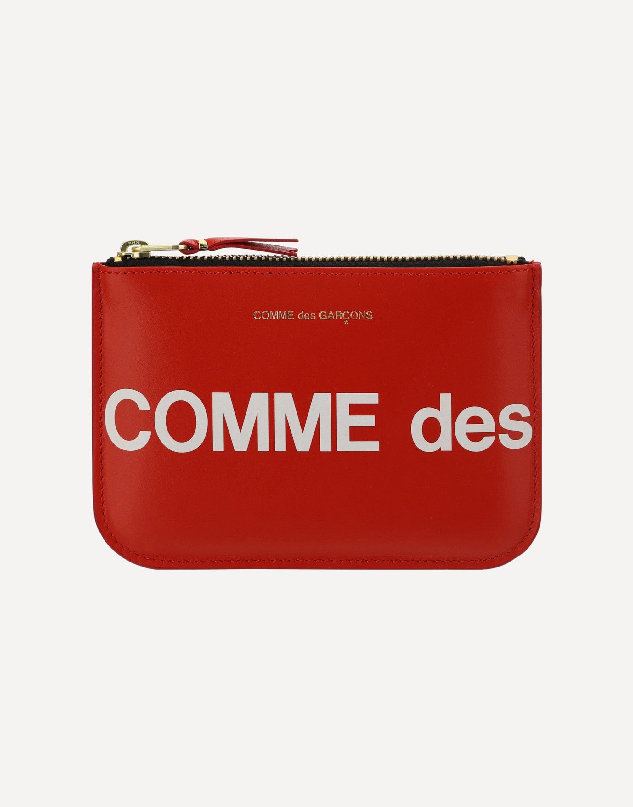 Comme Des Garçons Calfskin Coin Purse With Zipper Closure