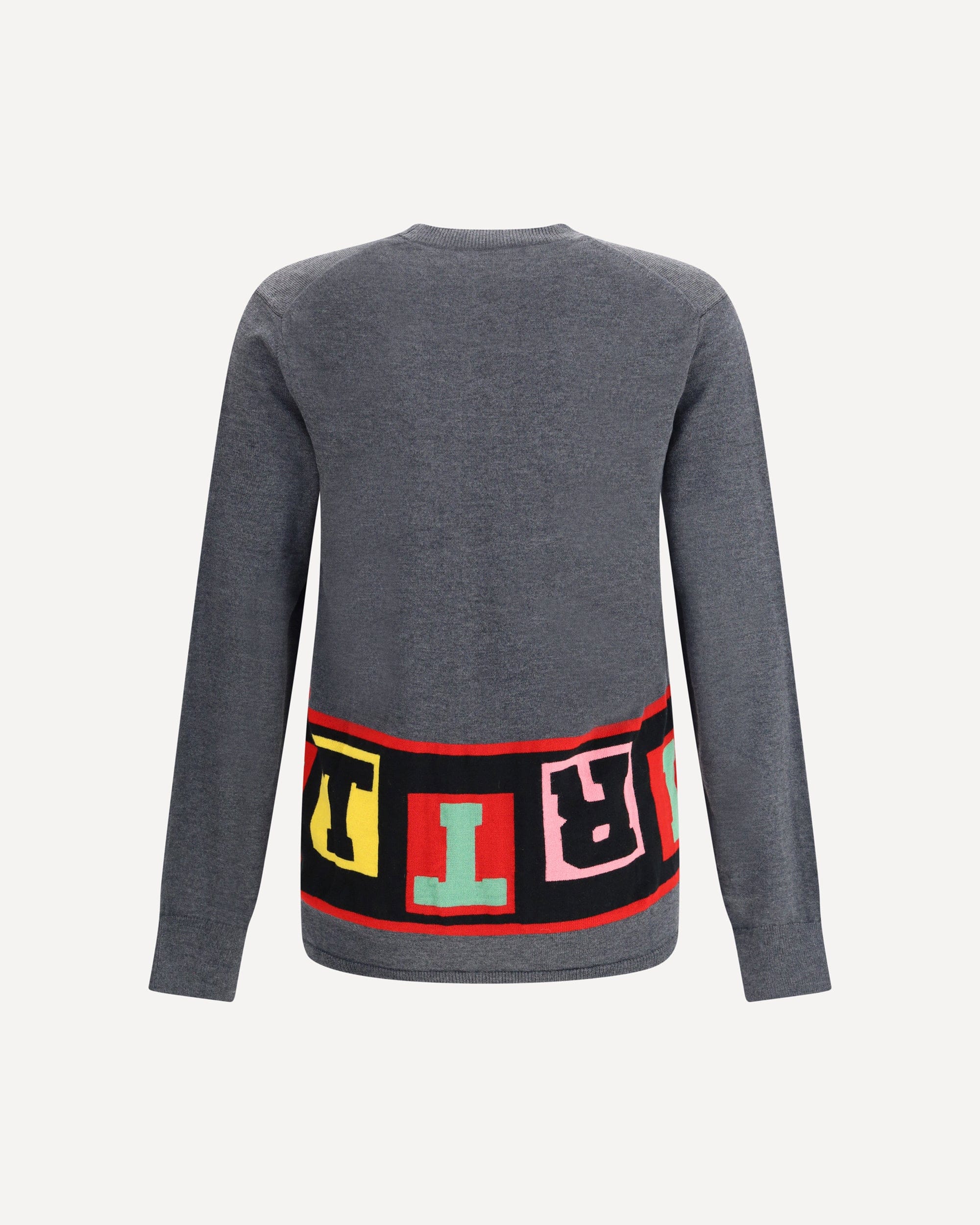 Comme Des Garçons Crewneck Sweater With Colorful Lettering - alternate view