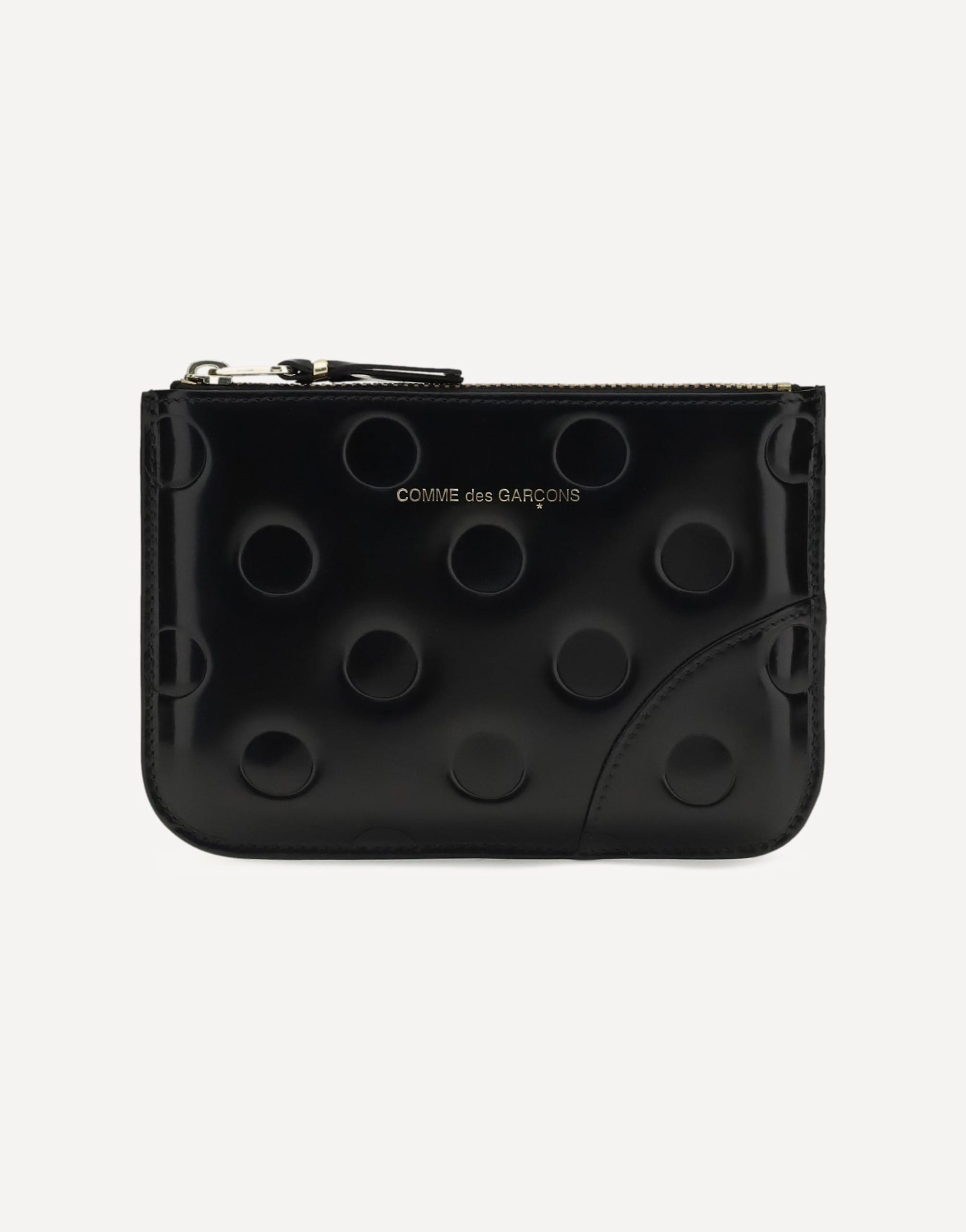 Comme Des Garçons Embossed Polka Dot Coin Purse