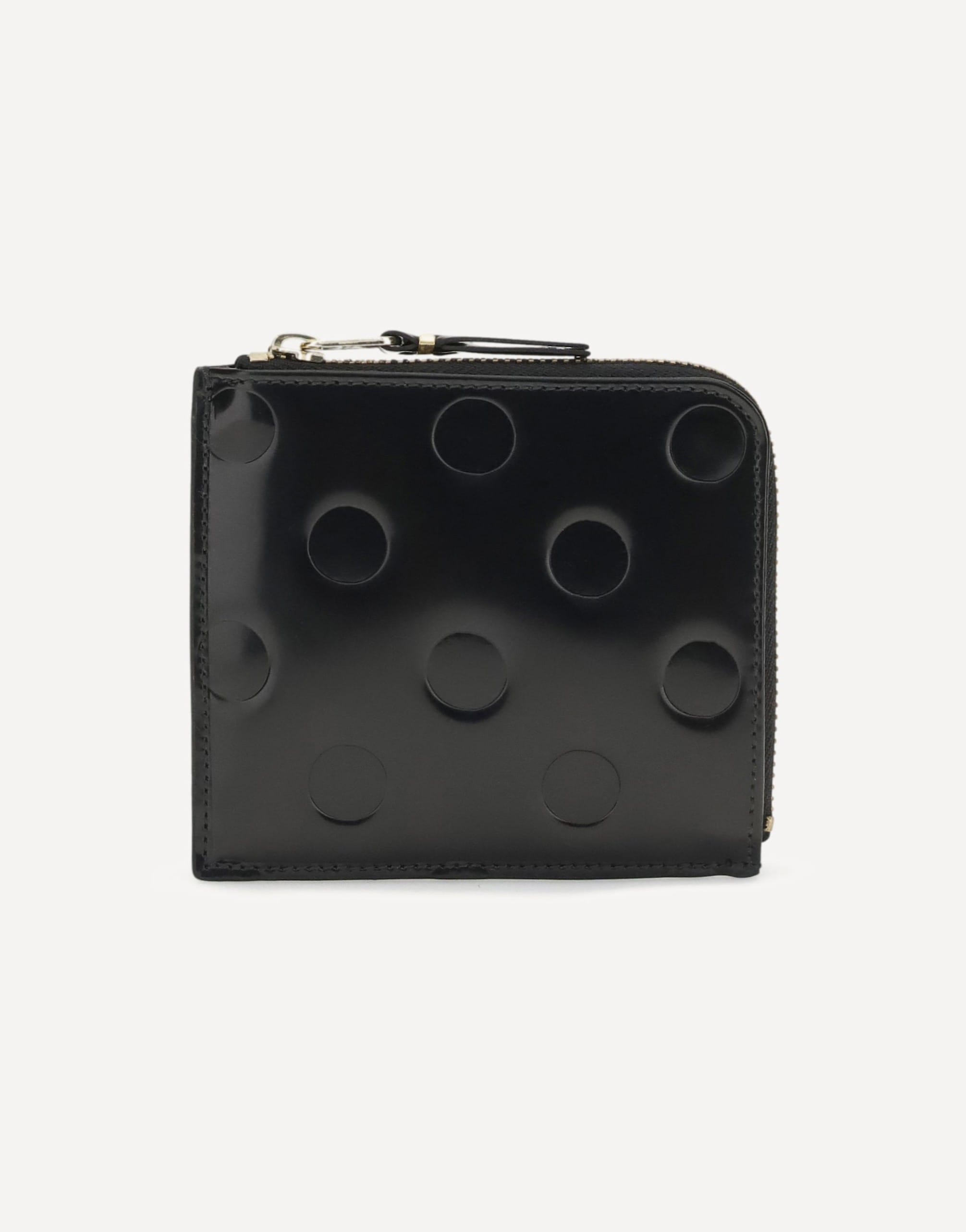 Comme Des Garçons Embossed Polka-Dot Leather Wallet