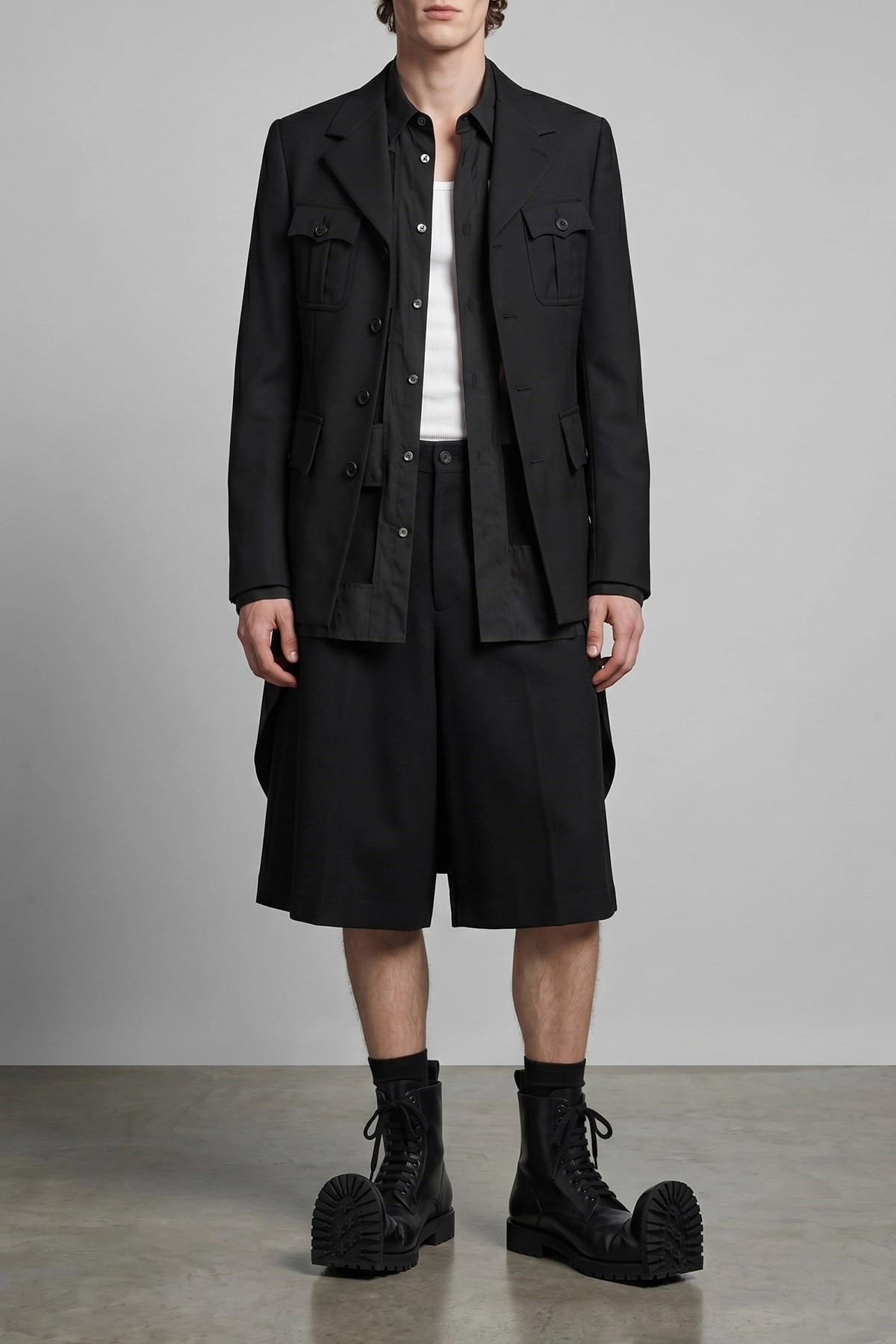 Comme Des Garçons Geometric Cut-Out Shirt - alternate view
