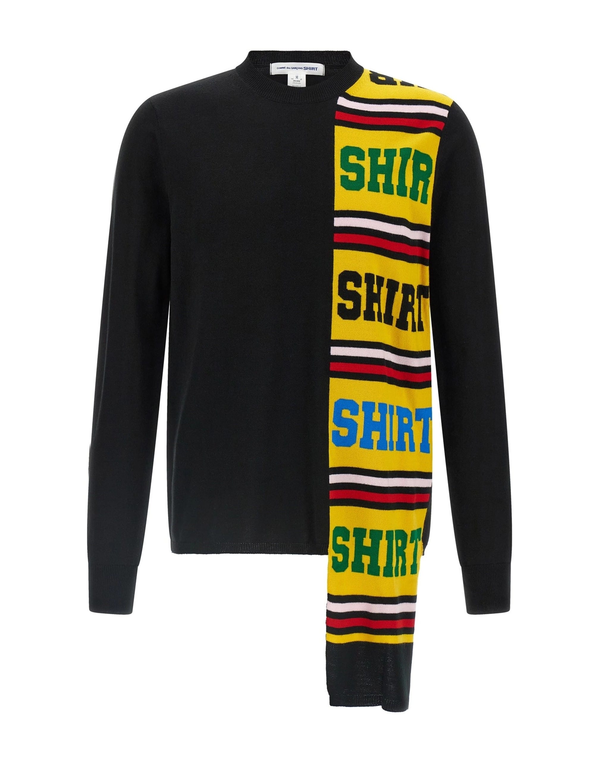 Comme Des Garçons Comme Des Garçons Intarsia Crew Neck Sweater