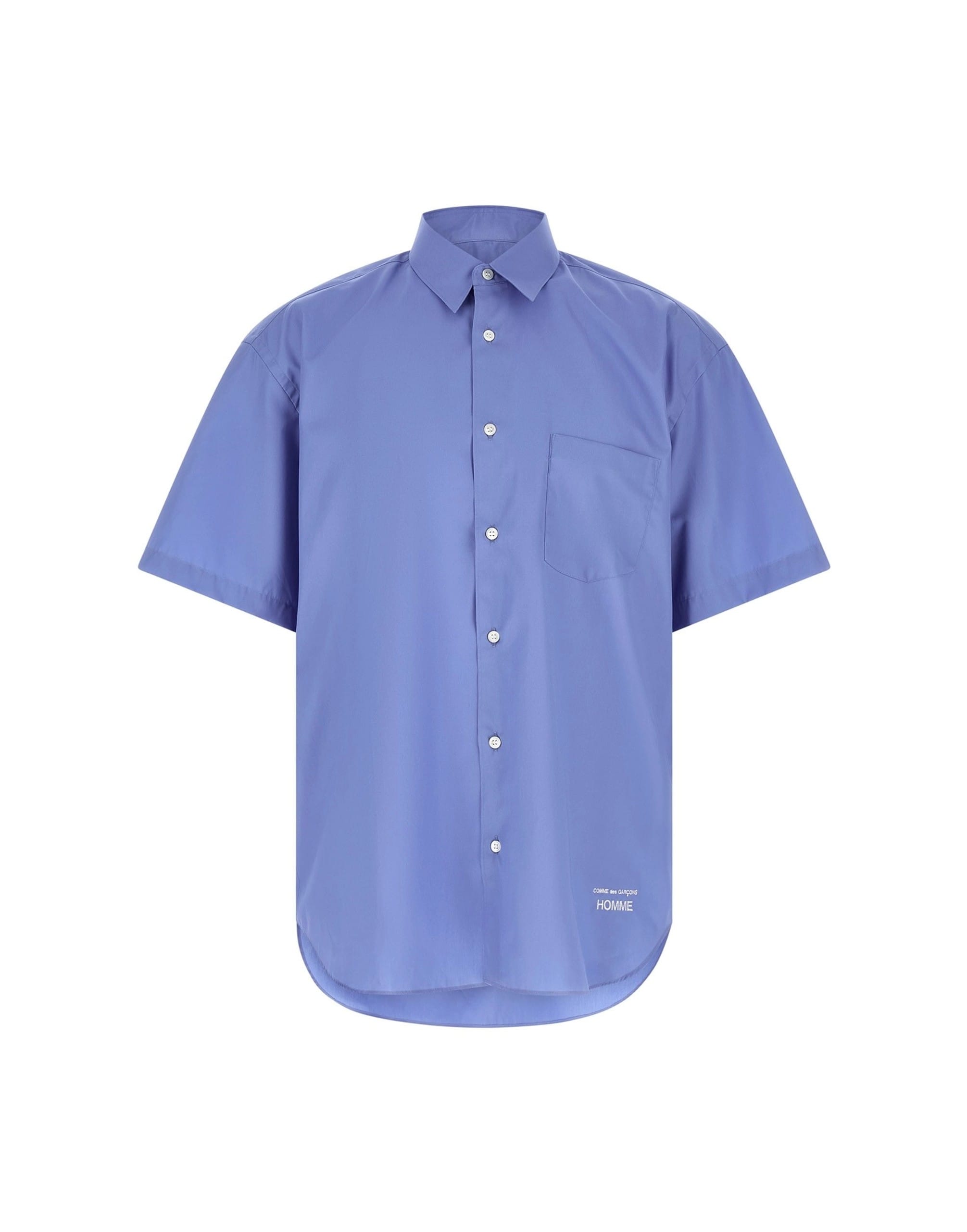 Comme Des Garçons Comme Des Garçons Logo Embroidery Cotton Shirt