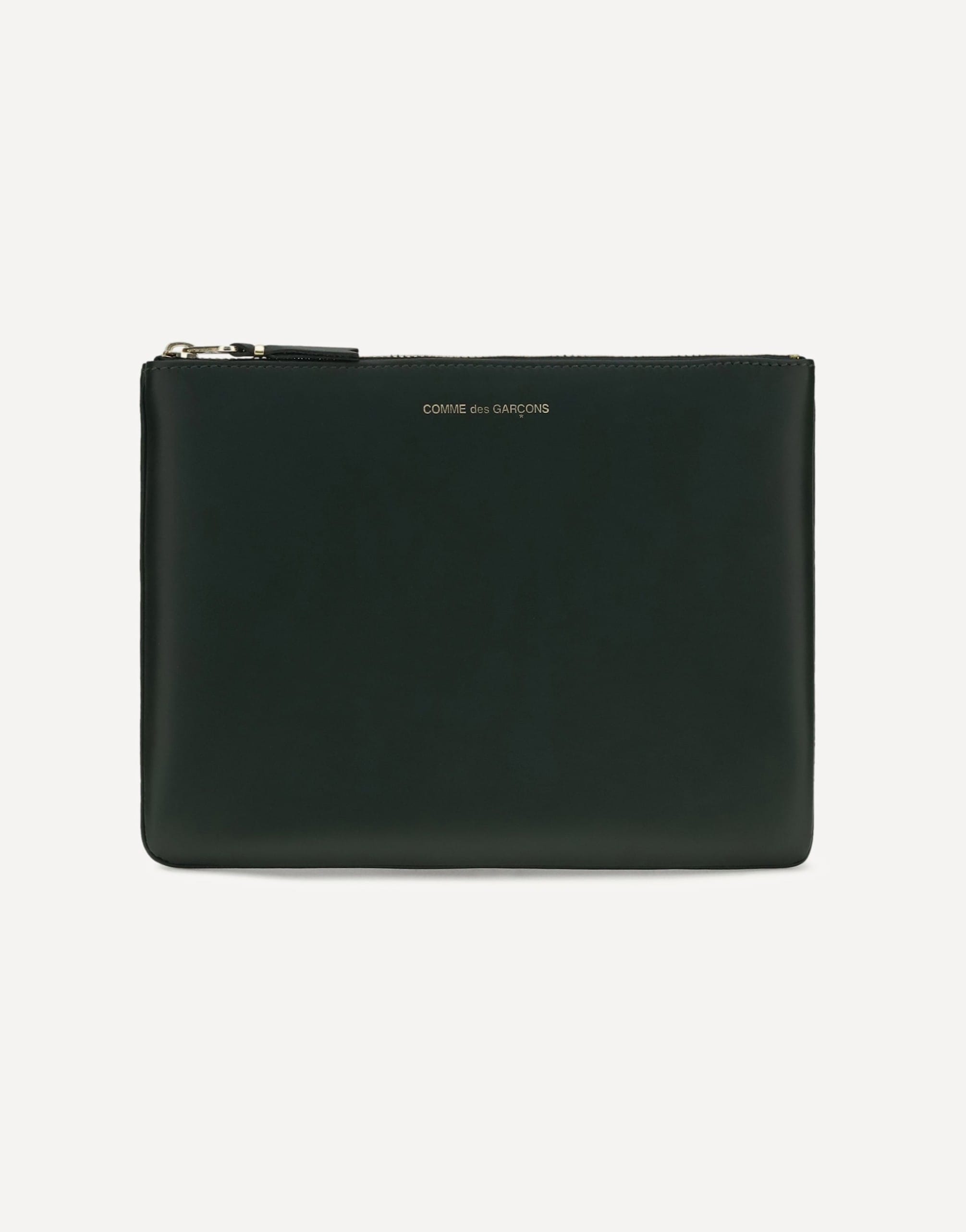 Comme Des Garçons Logo Leather Pouches