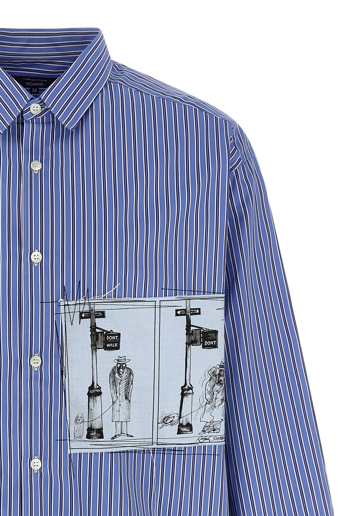 Comme Des Garçons Comme Des Garçons Patch Striped Shirt