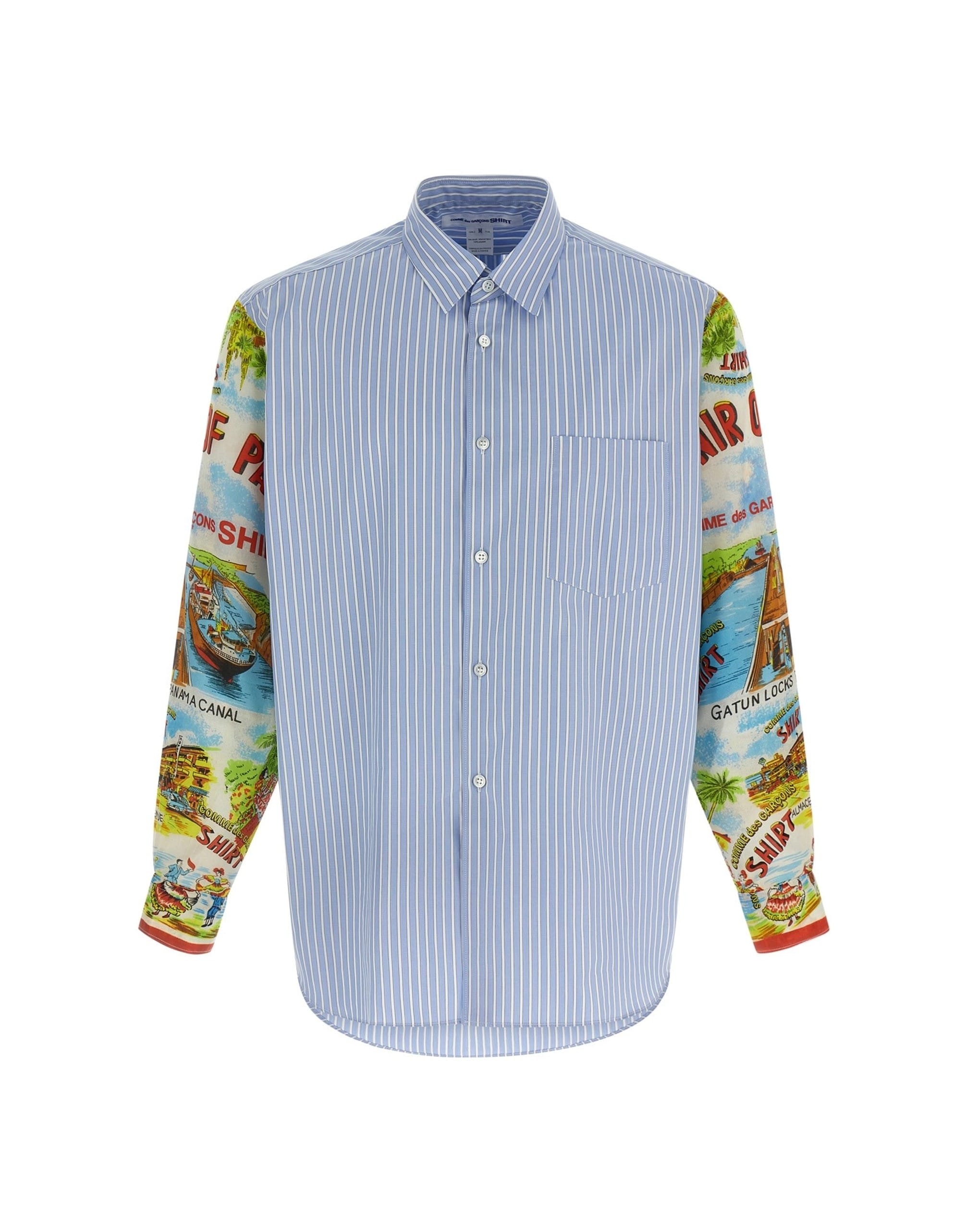 Comme Des Garçons Comme Des Garçons Patterned Sleeve Shirt