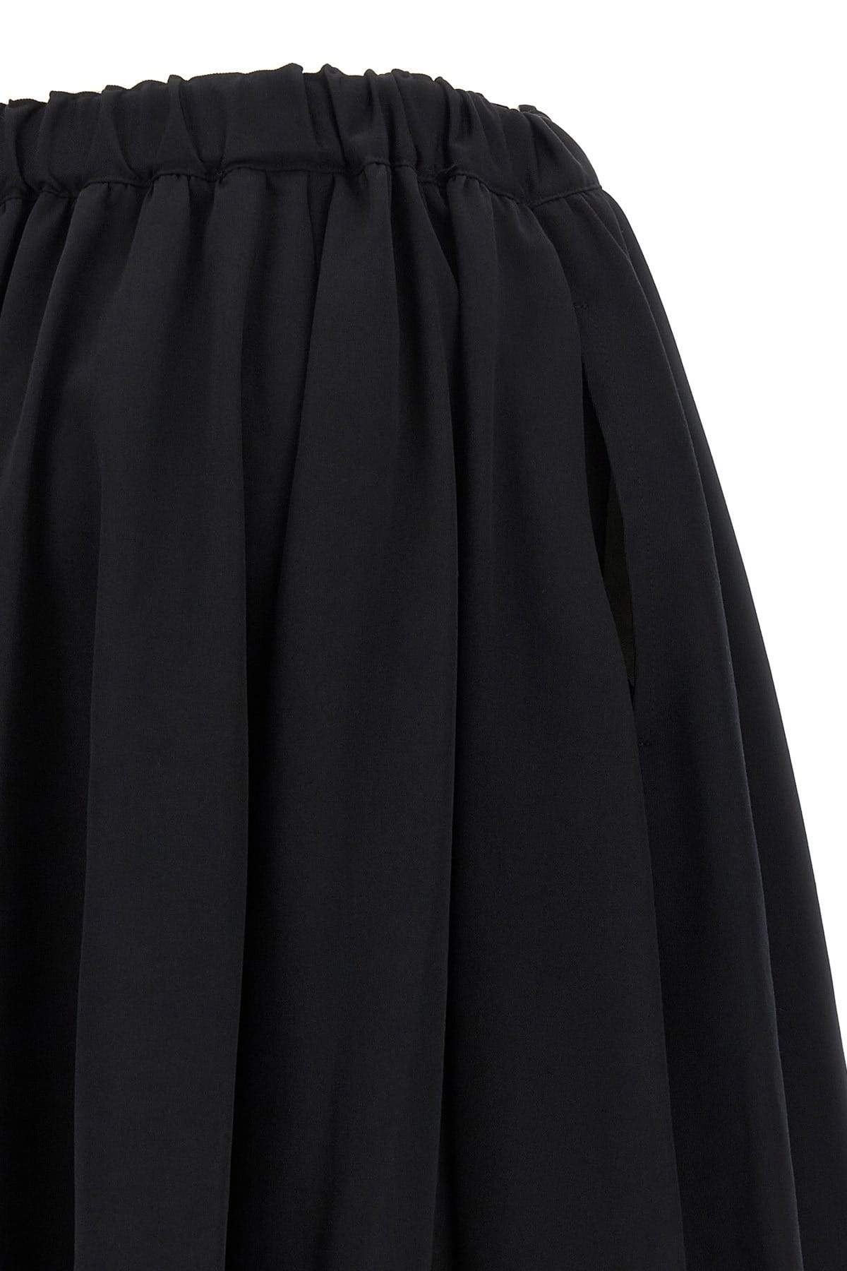 Comme Des Garçons Comme Des Garçons Pleated Wool Maxi Skirt