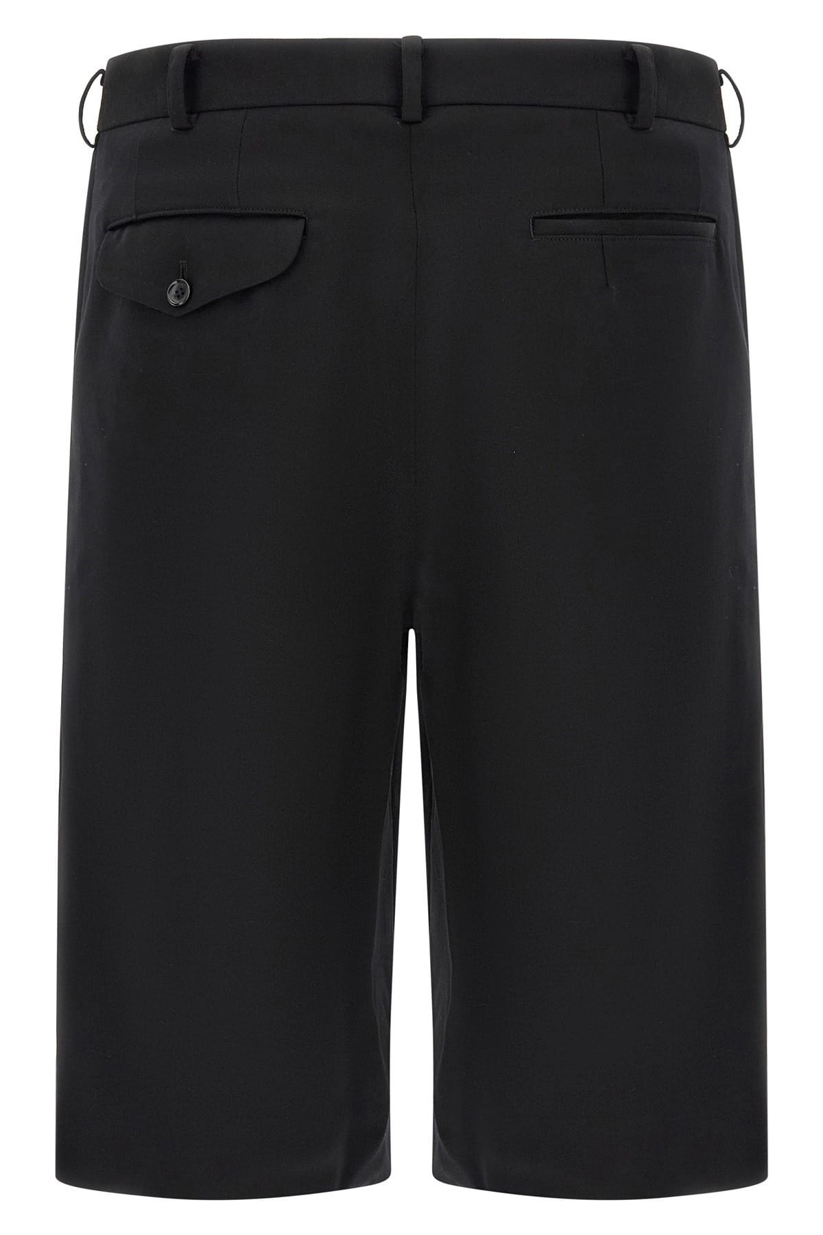 Comme Des Garçons Wollen Bermuda-short met rits - alternate view