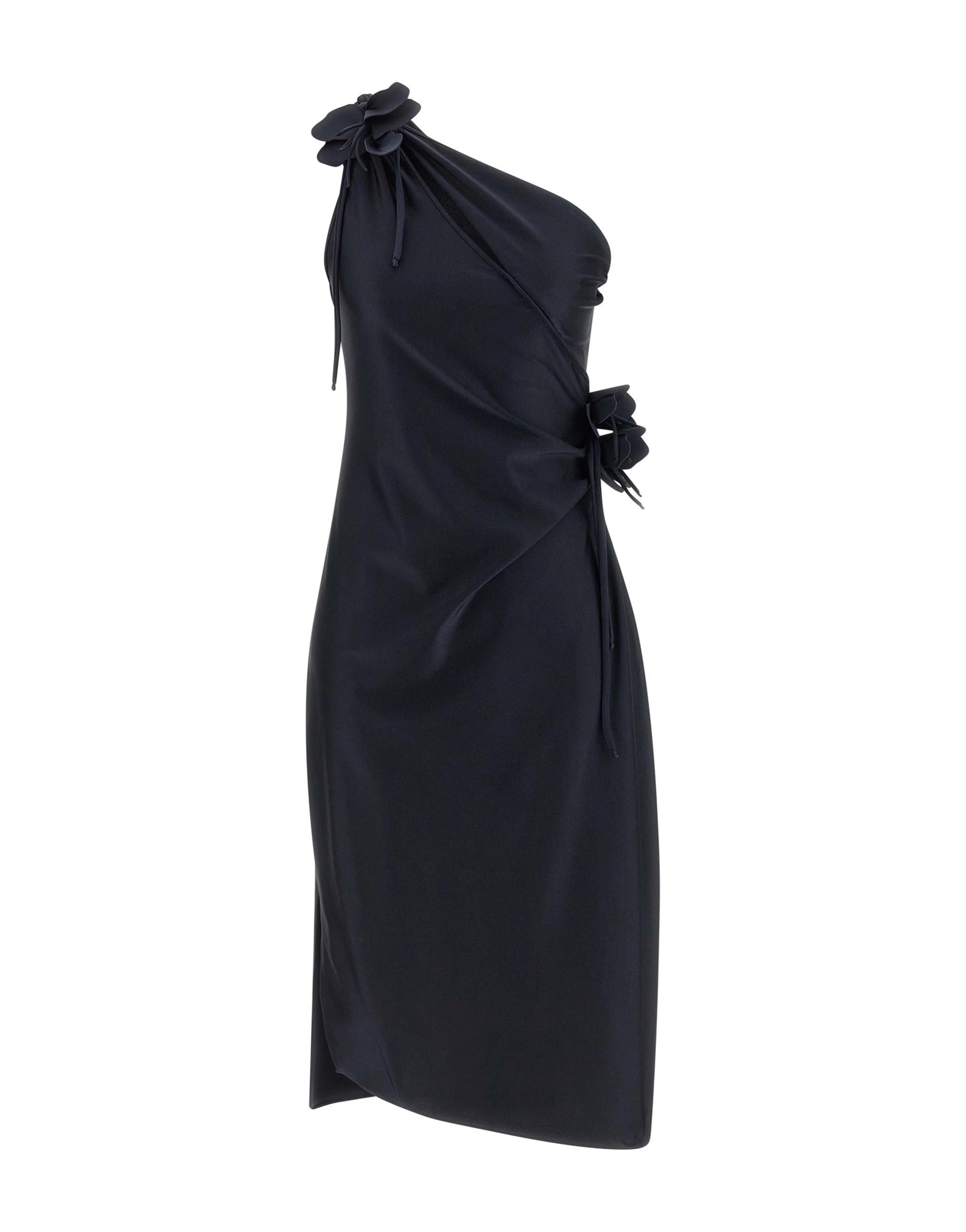 Coperni Coperni Asymmetric Mini Flower Dress
