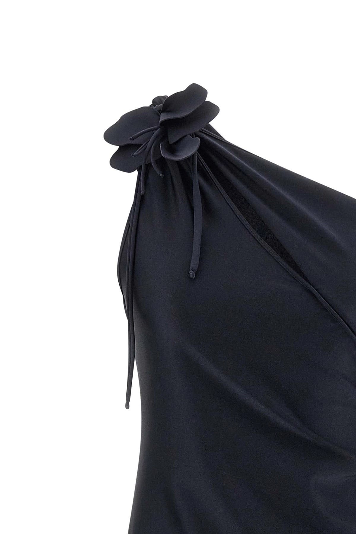Coperni Asymmetric Mini Flower Dress