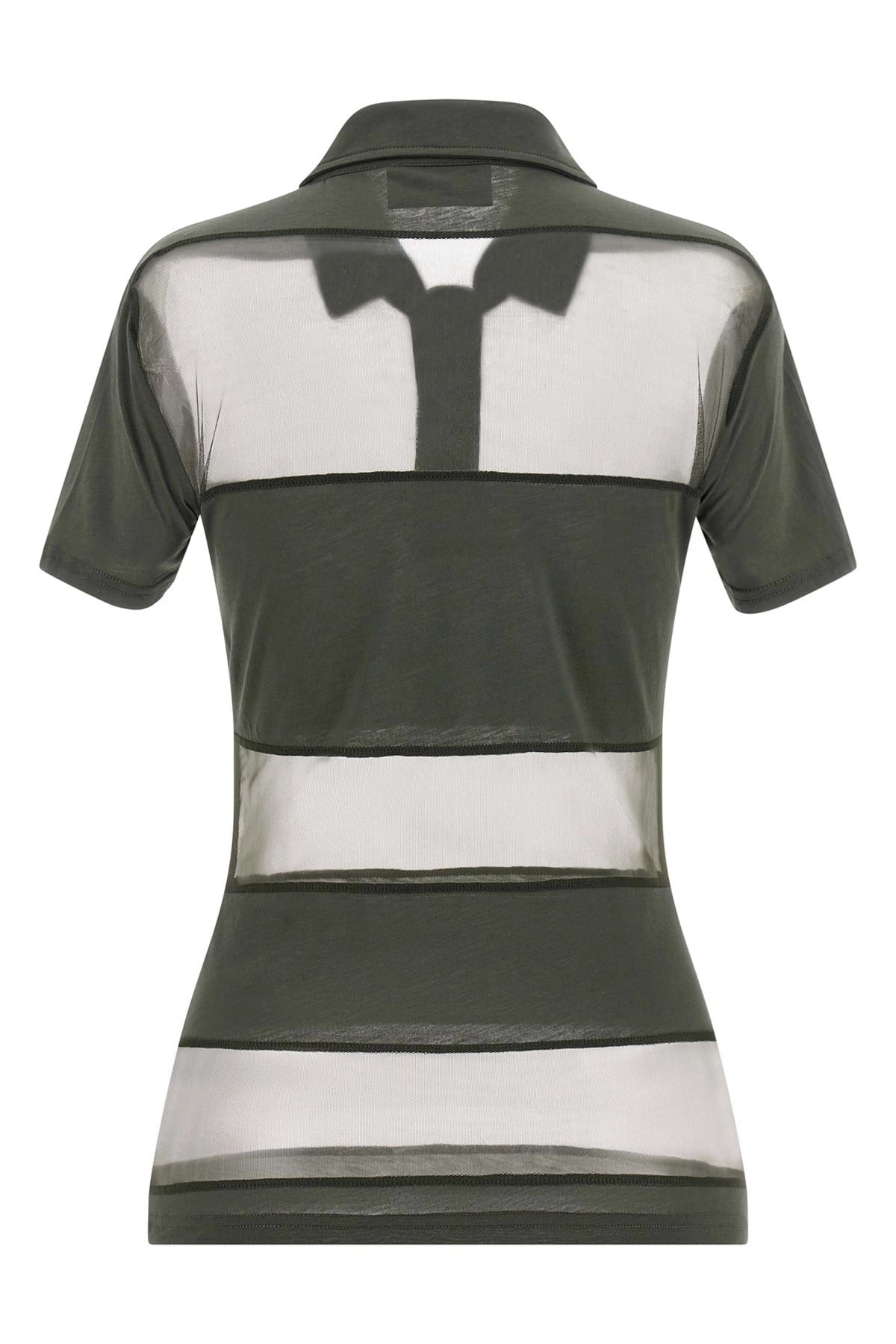 Coperni Coperni Sheer Striped Polo Shirt
