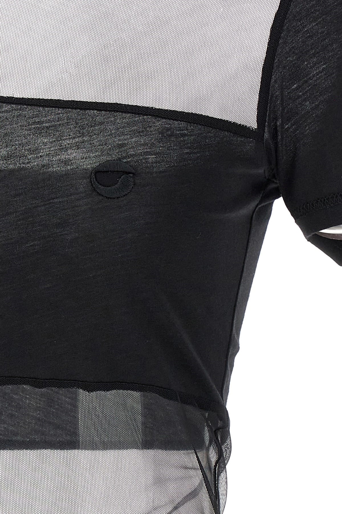Coperni Coperni Sheer Striped Polo Shirt
