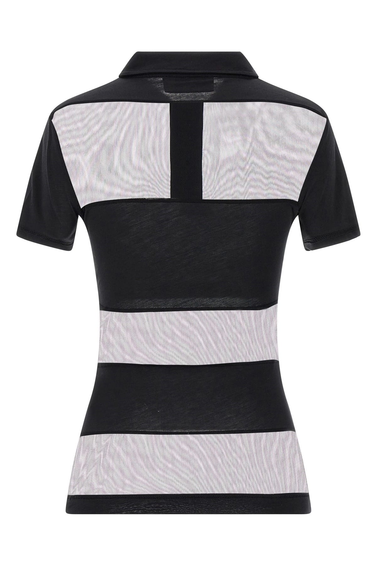 Coperni Coperni Sheer Striped Polo Shirt