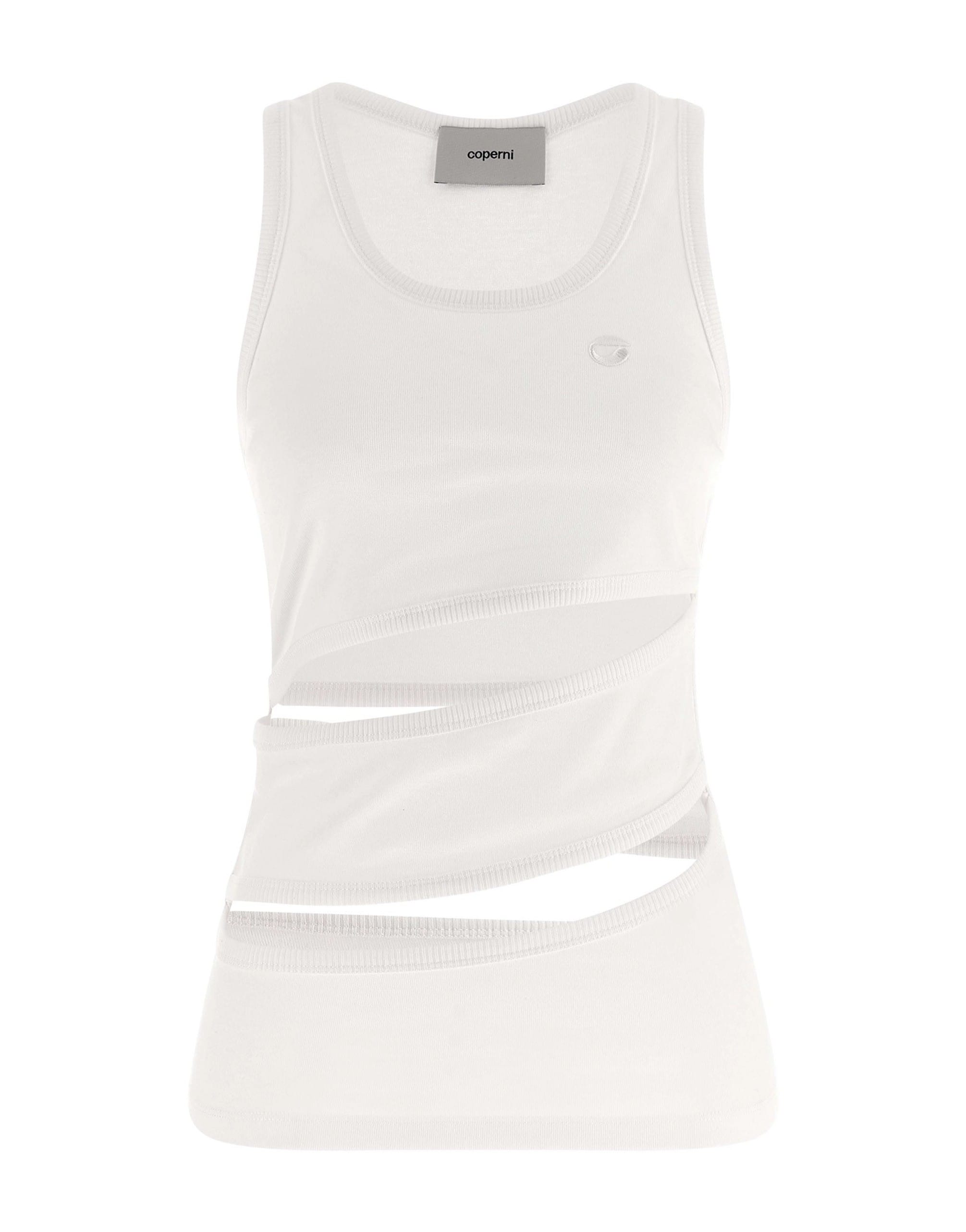 Coperni Coperni Spiral Cotton Tank Top