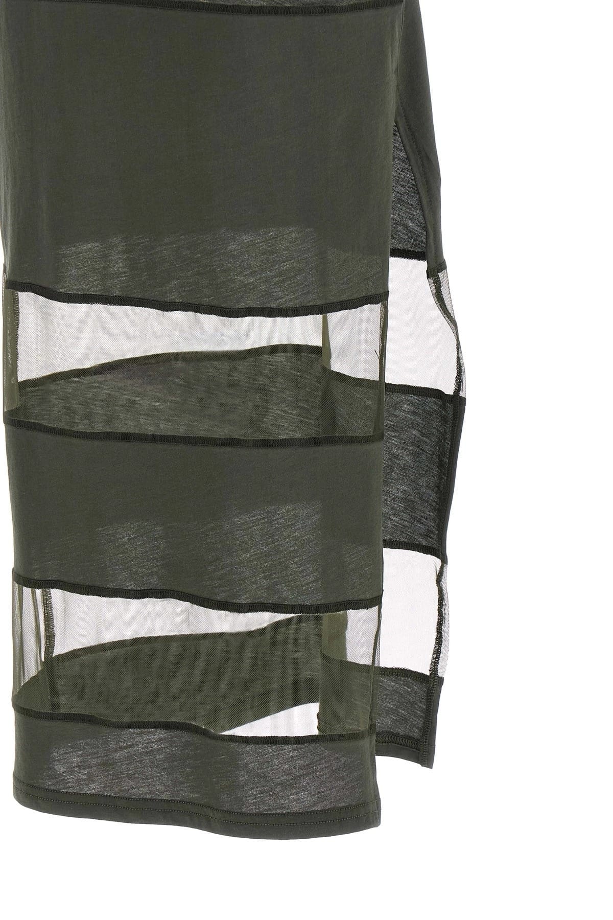 Coperni Coperni Striped Sheer Polo Dress