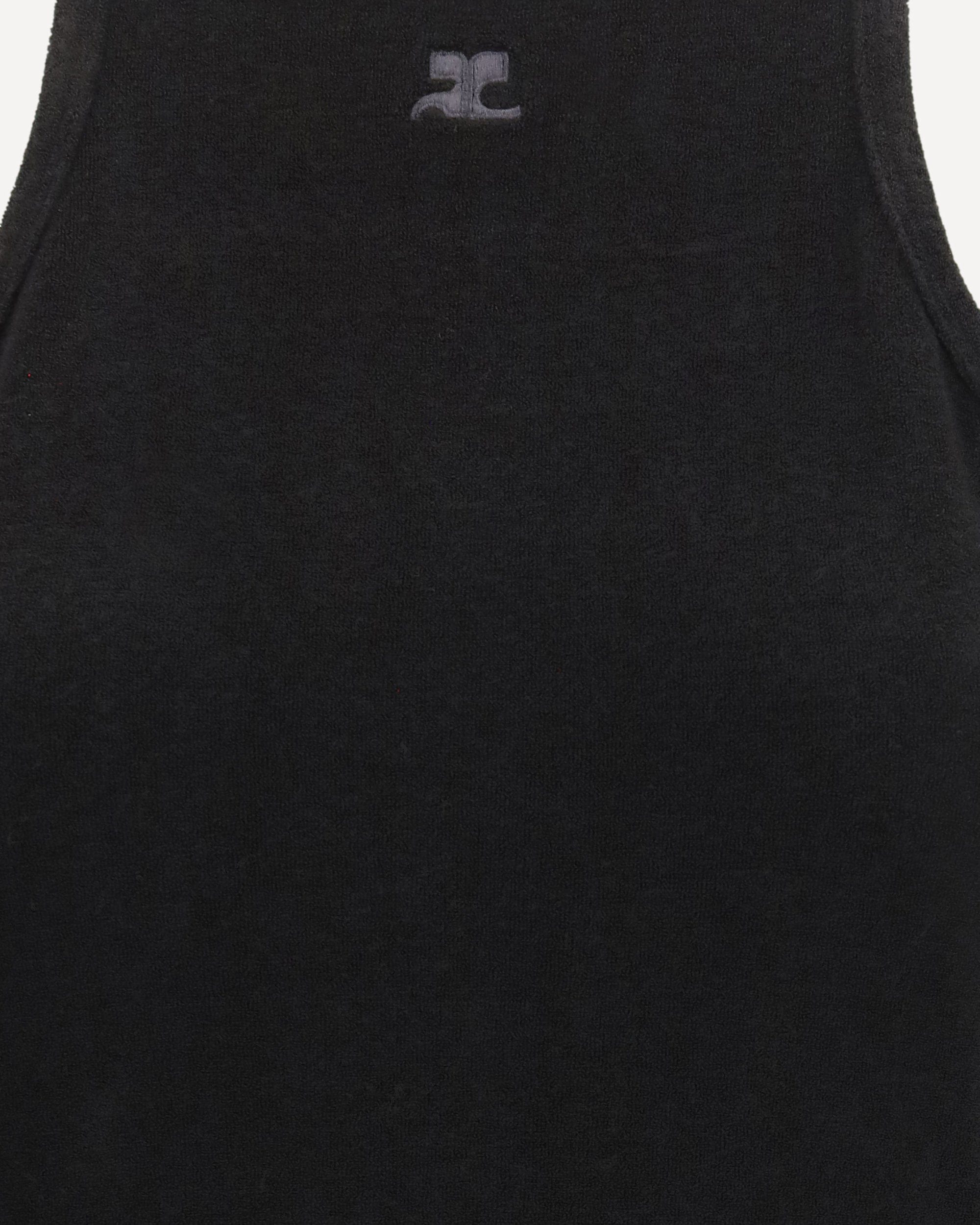 Courrèges Logo Square Neck Sleeveless Mini Dress