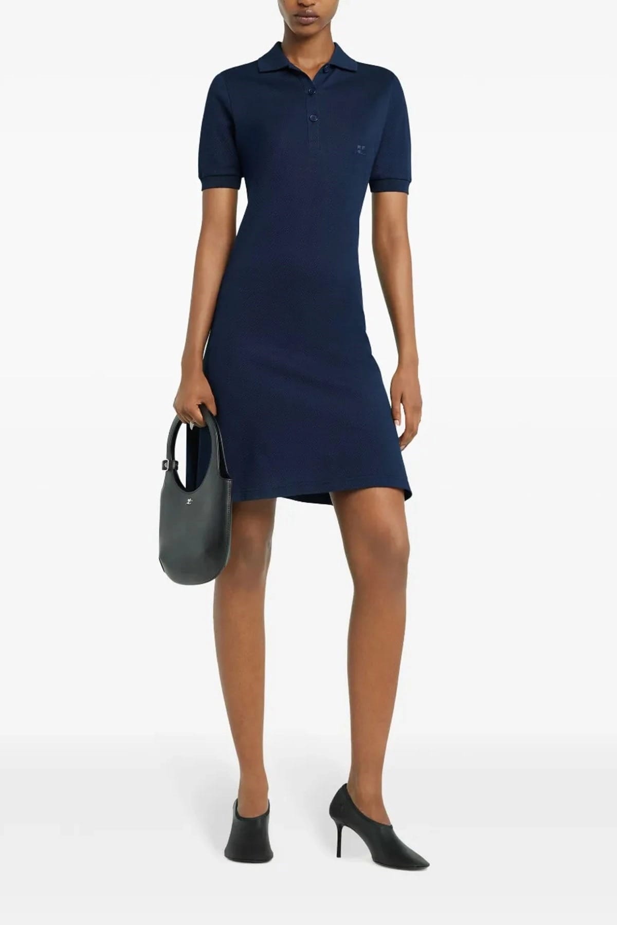 Courrèges Courrèges Piqué Polo Mini Dress
