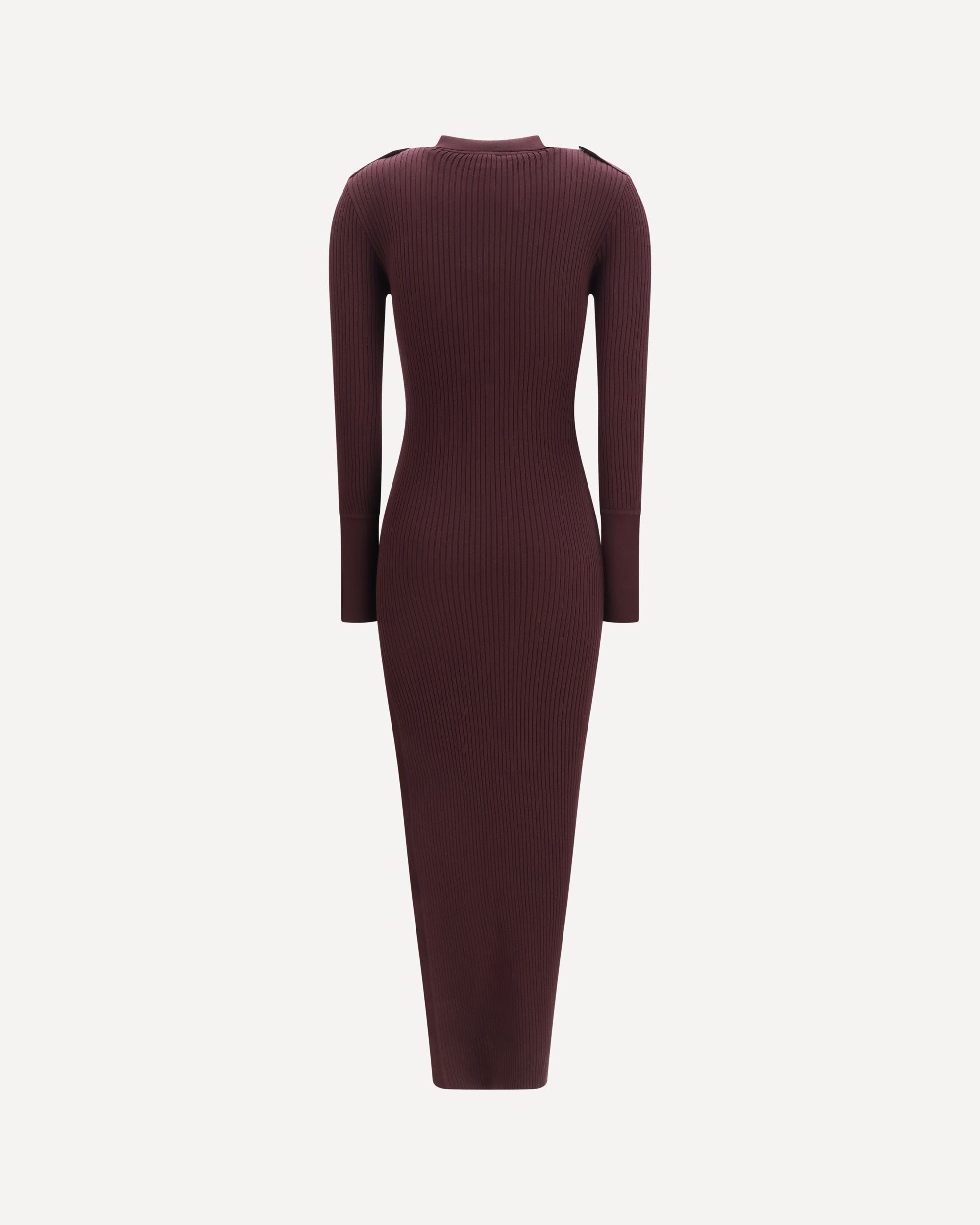 Courrèges Rib Knit Polo Long Dress