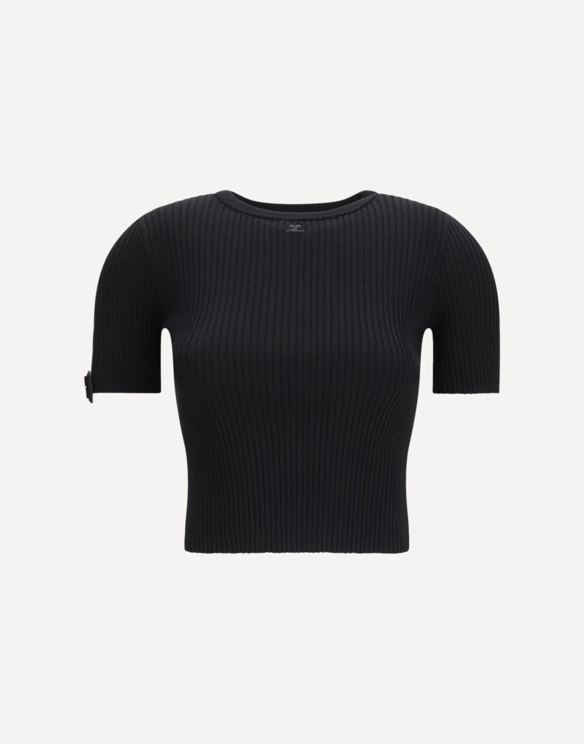 Courrèges Ribbed Crop Top