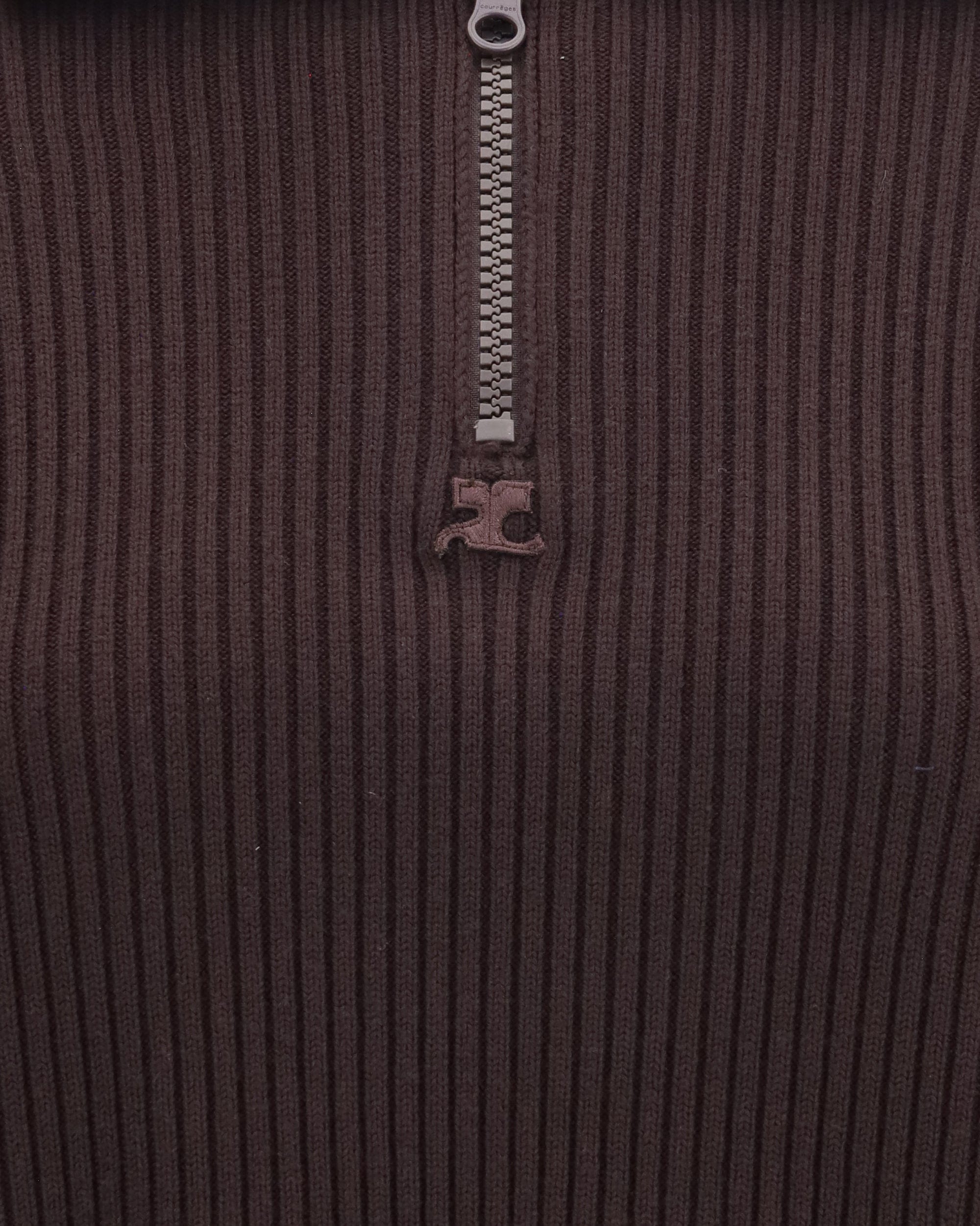 Courrèges Courrèges Ribbed Zip Sweater