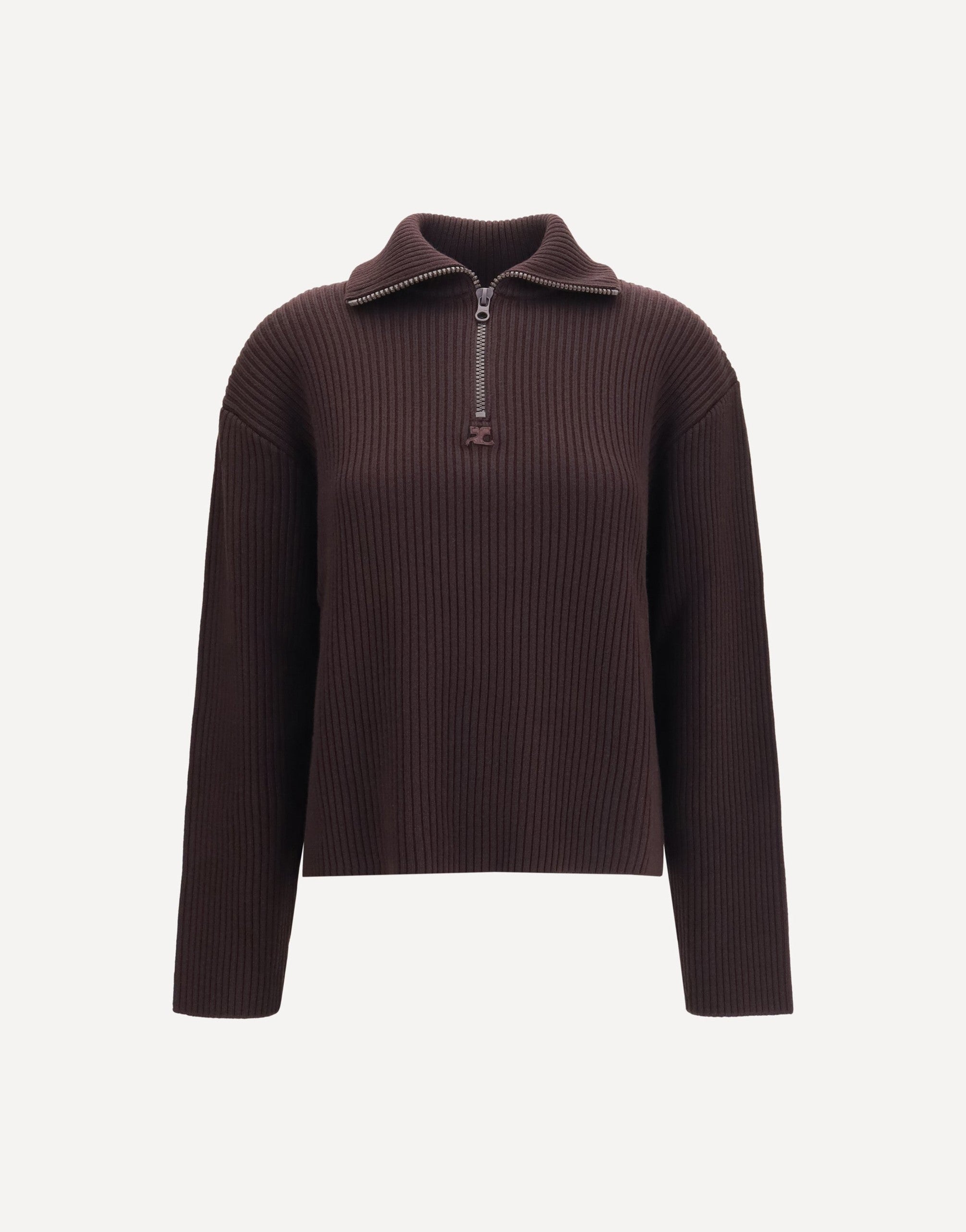 Courrèges Courrèges Ribbed Zip Sweater