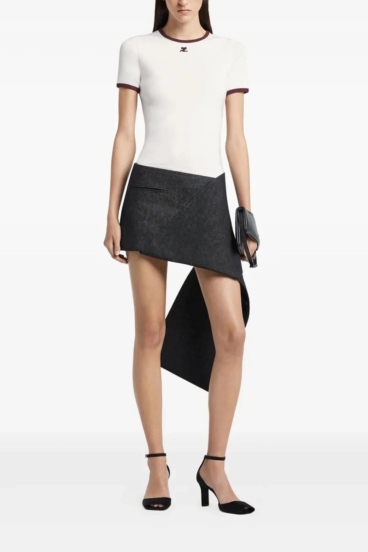 Courrèges Courrèges Signature Contrast T-Shirt
