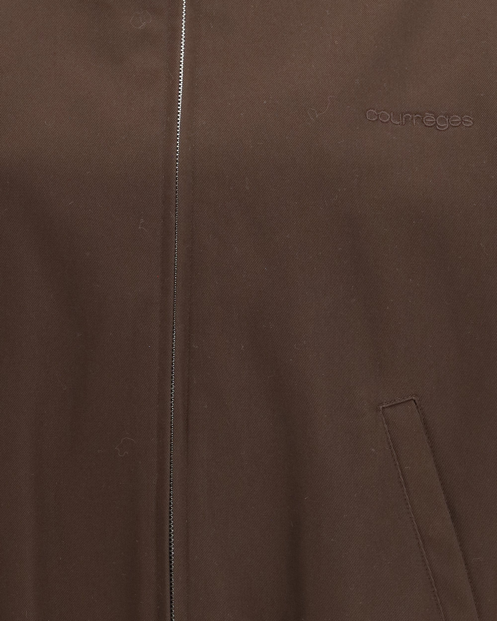 Courrèges Zip-Up Bomber Jacket High Collar
