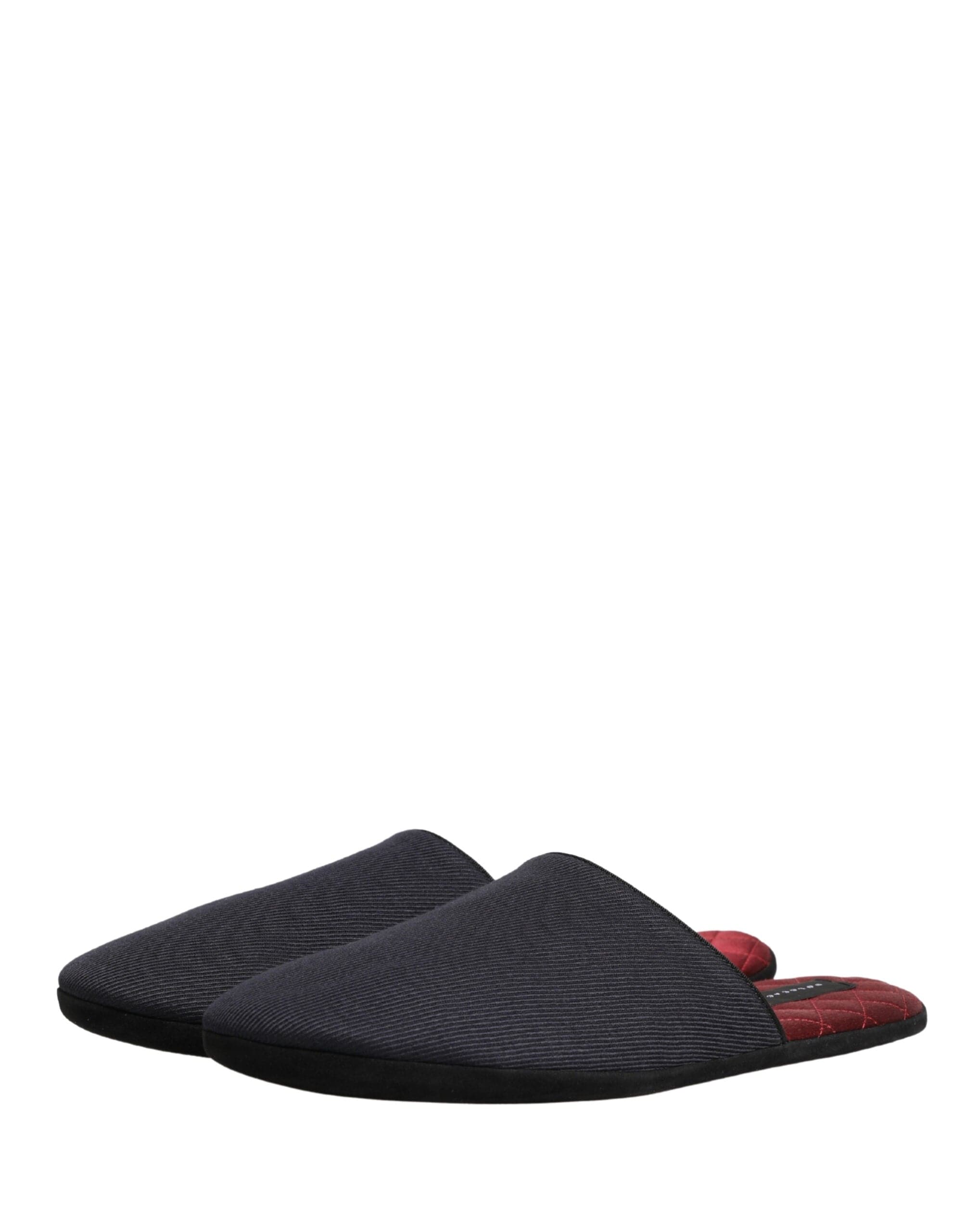 Dolce & Gabbana Navy Wool Open-Back Slippers - alternate view