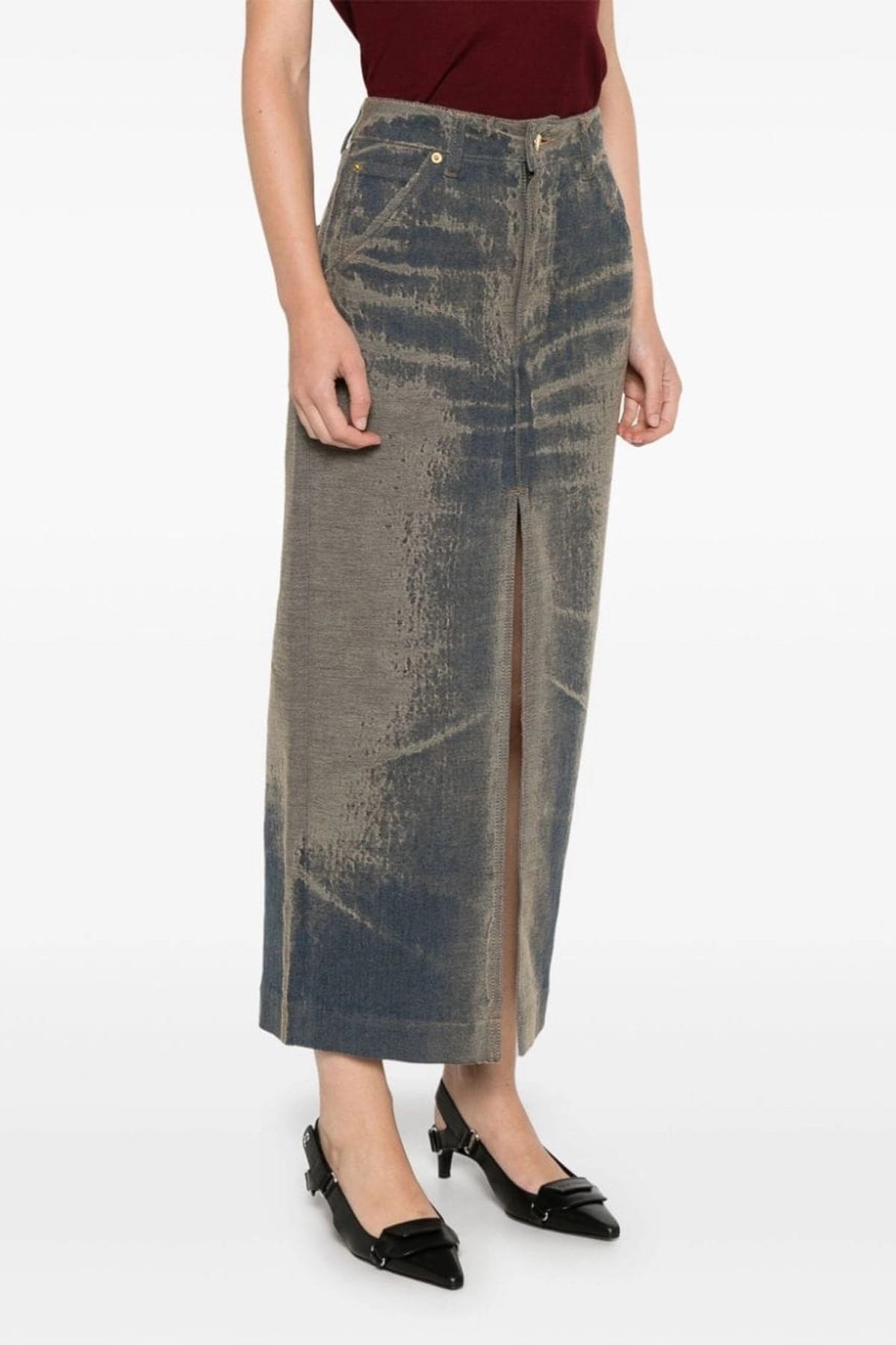 Darkpark Erika Denim Maxi Skirt - alternate view