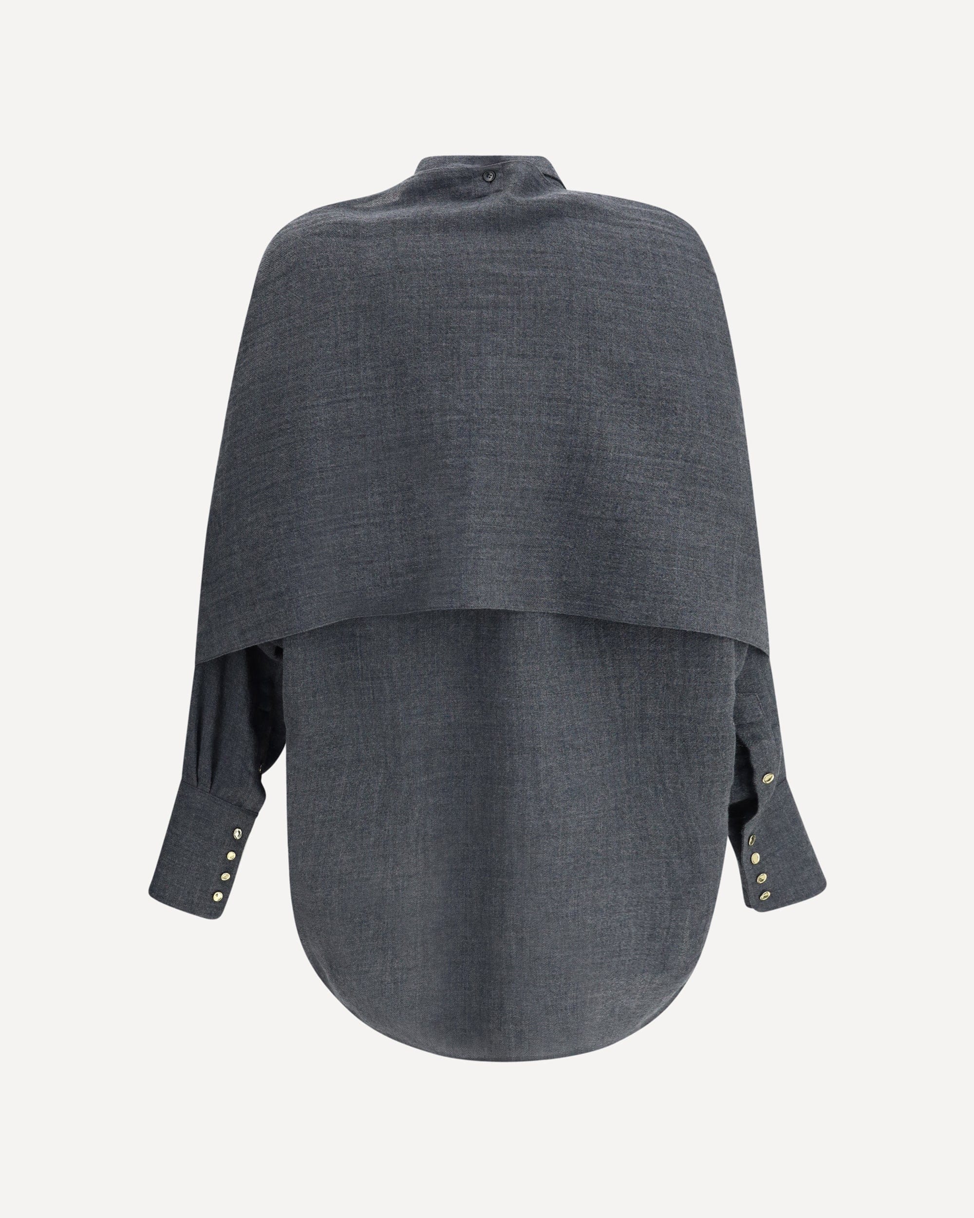 Darkpark Darkpark Georgia Wool Shirt With Removable Scarf