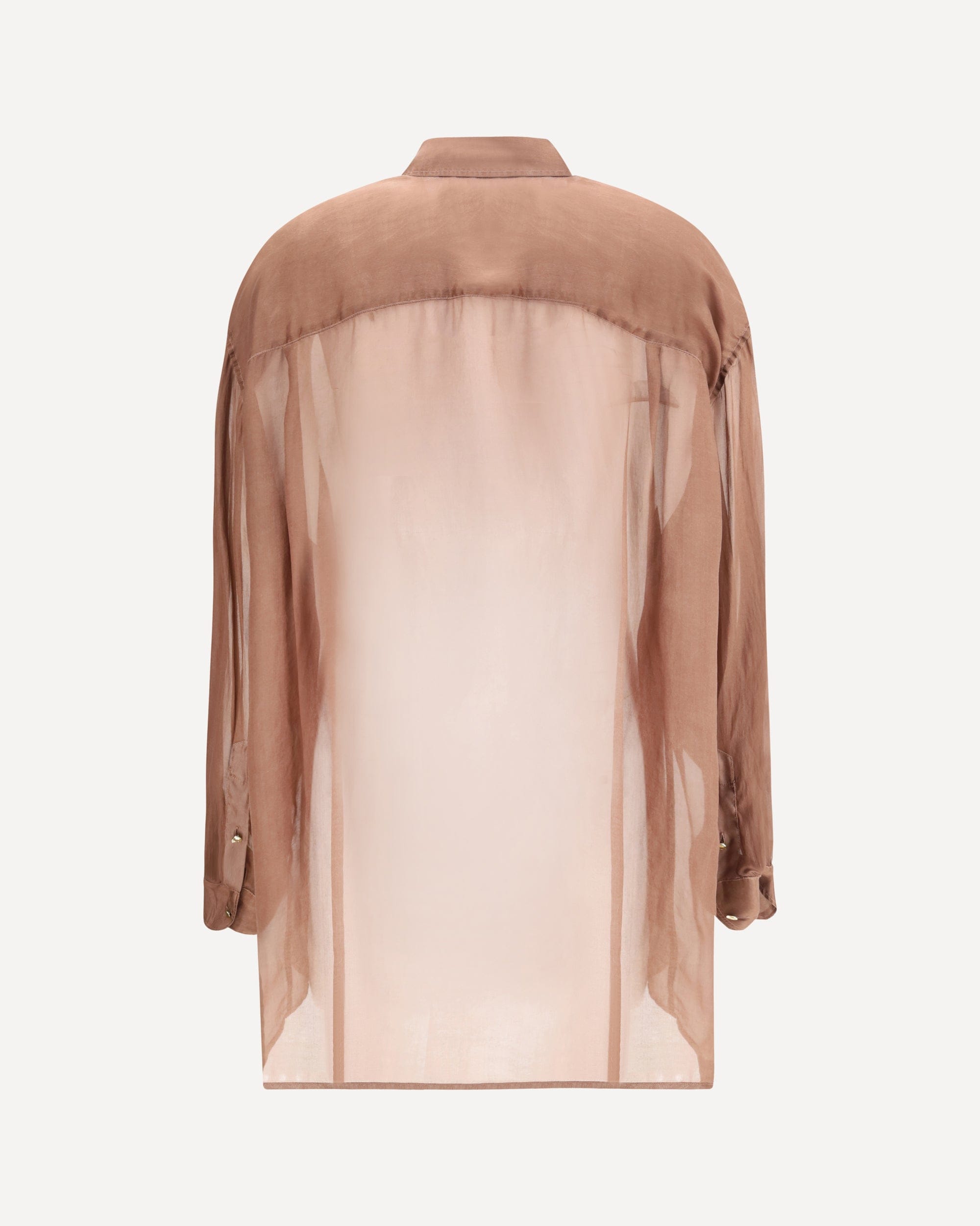 Darkpark Keanu Silk Organza Long Sleeve Shirt - alternate view