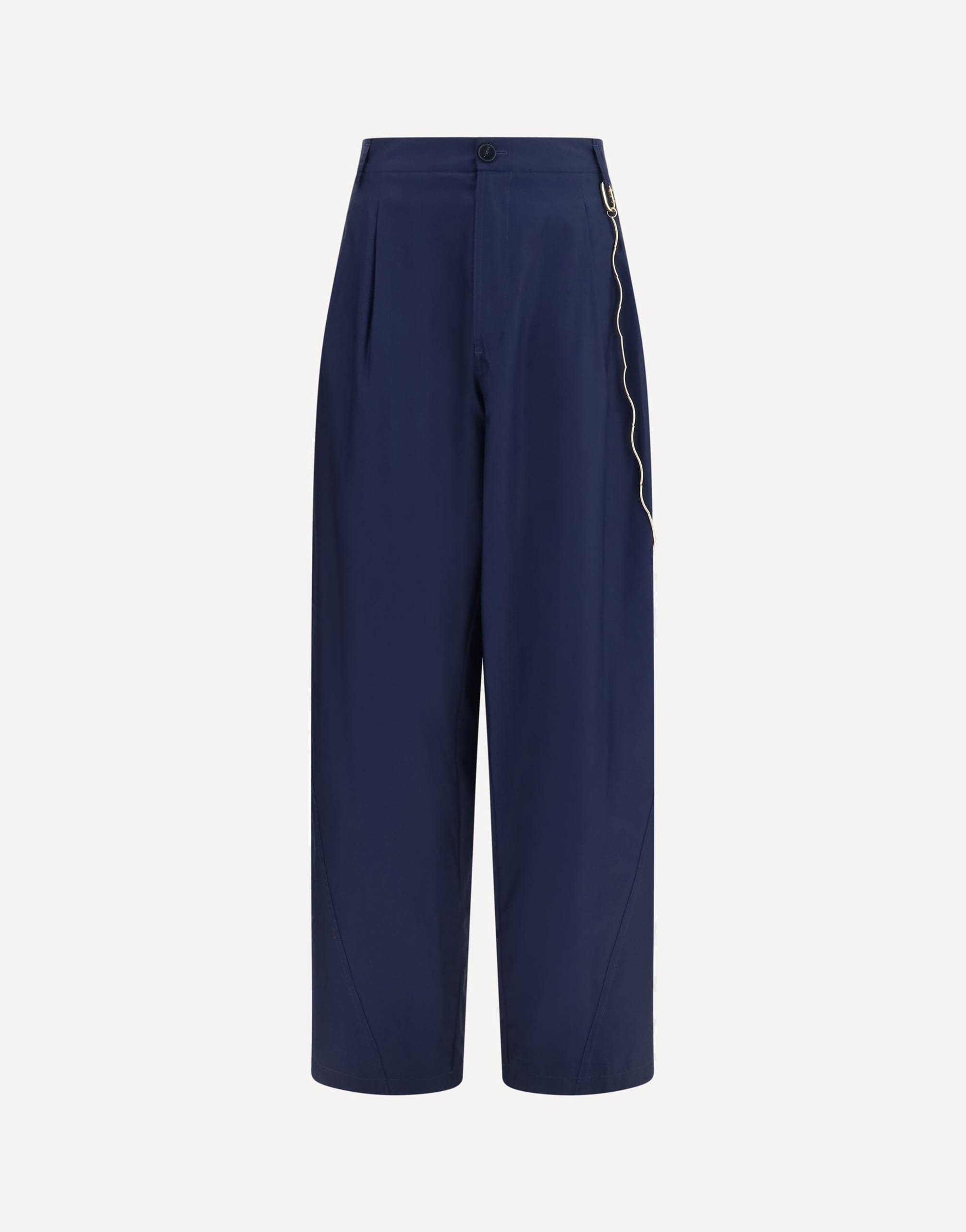 Darkpark Phebe Chain-Adorned Wide-Leg Trousers