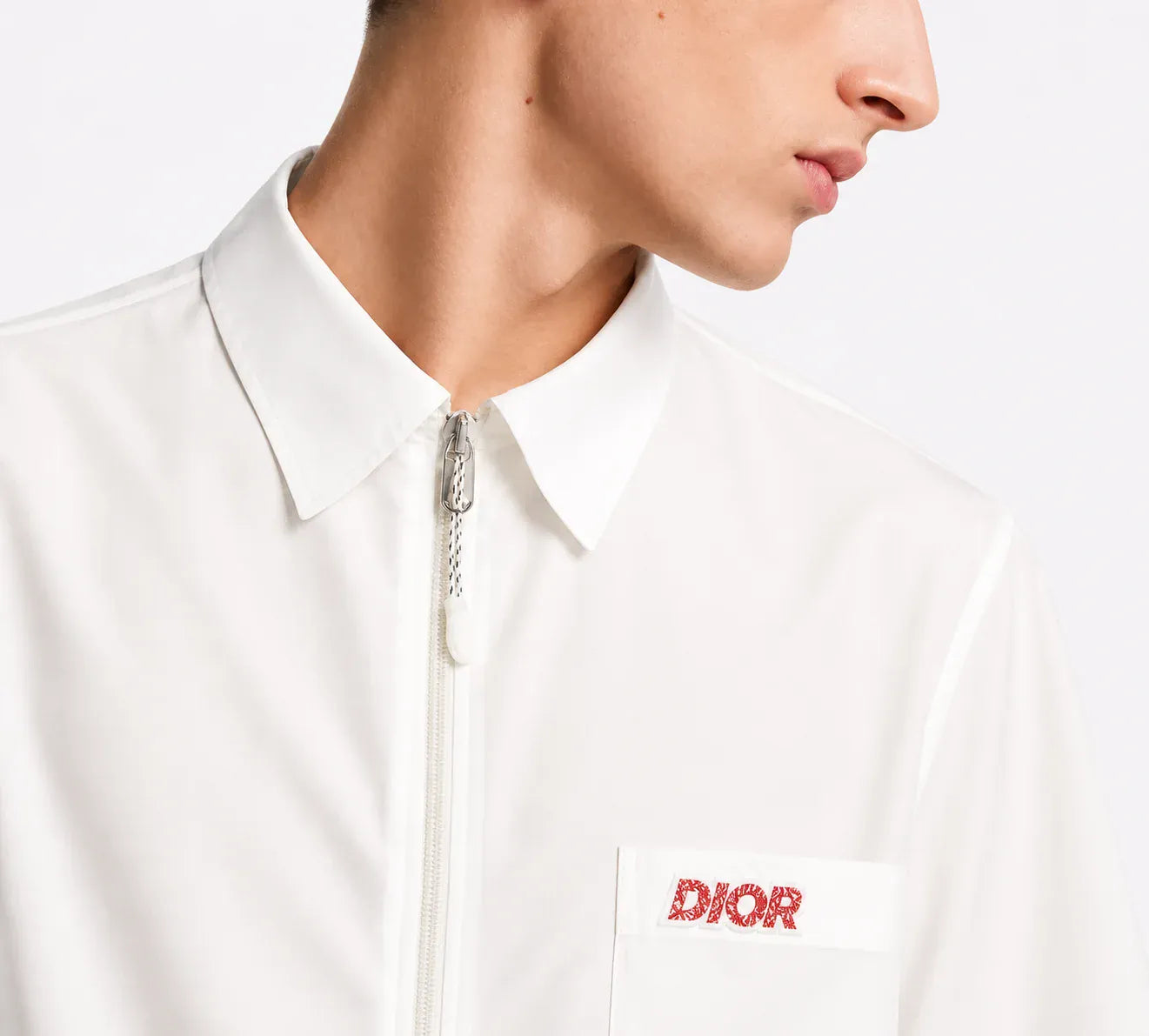 Dior Dior Zip-Front Short Sleeve Shirt