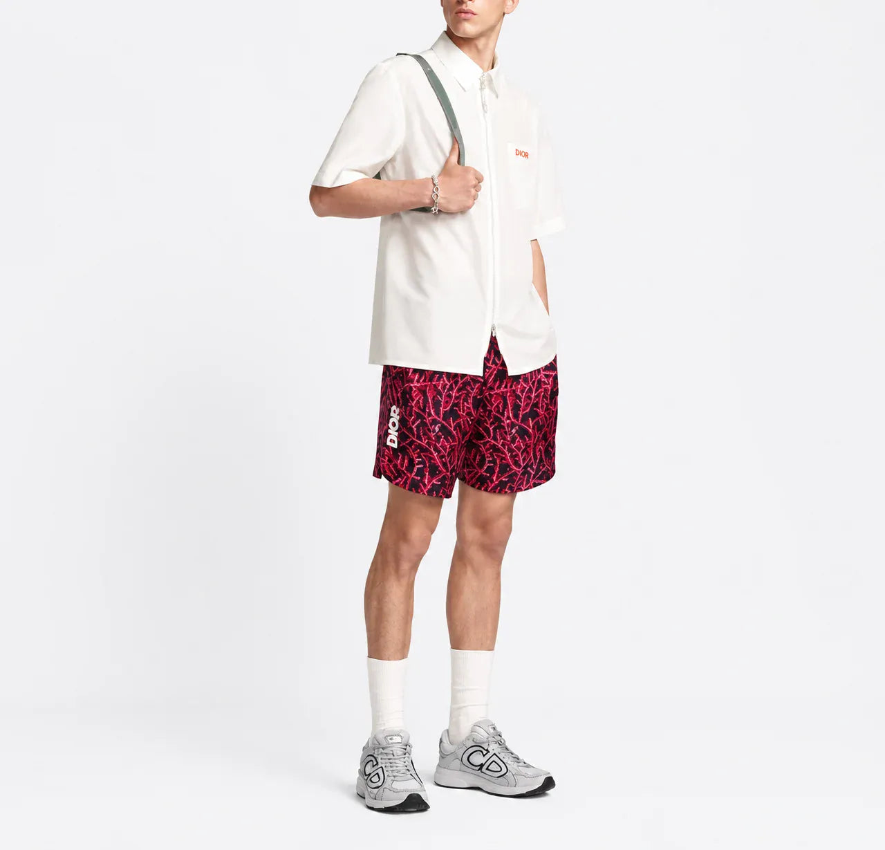 Dior Dior Zip-Front Short Sleeve Shirt