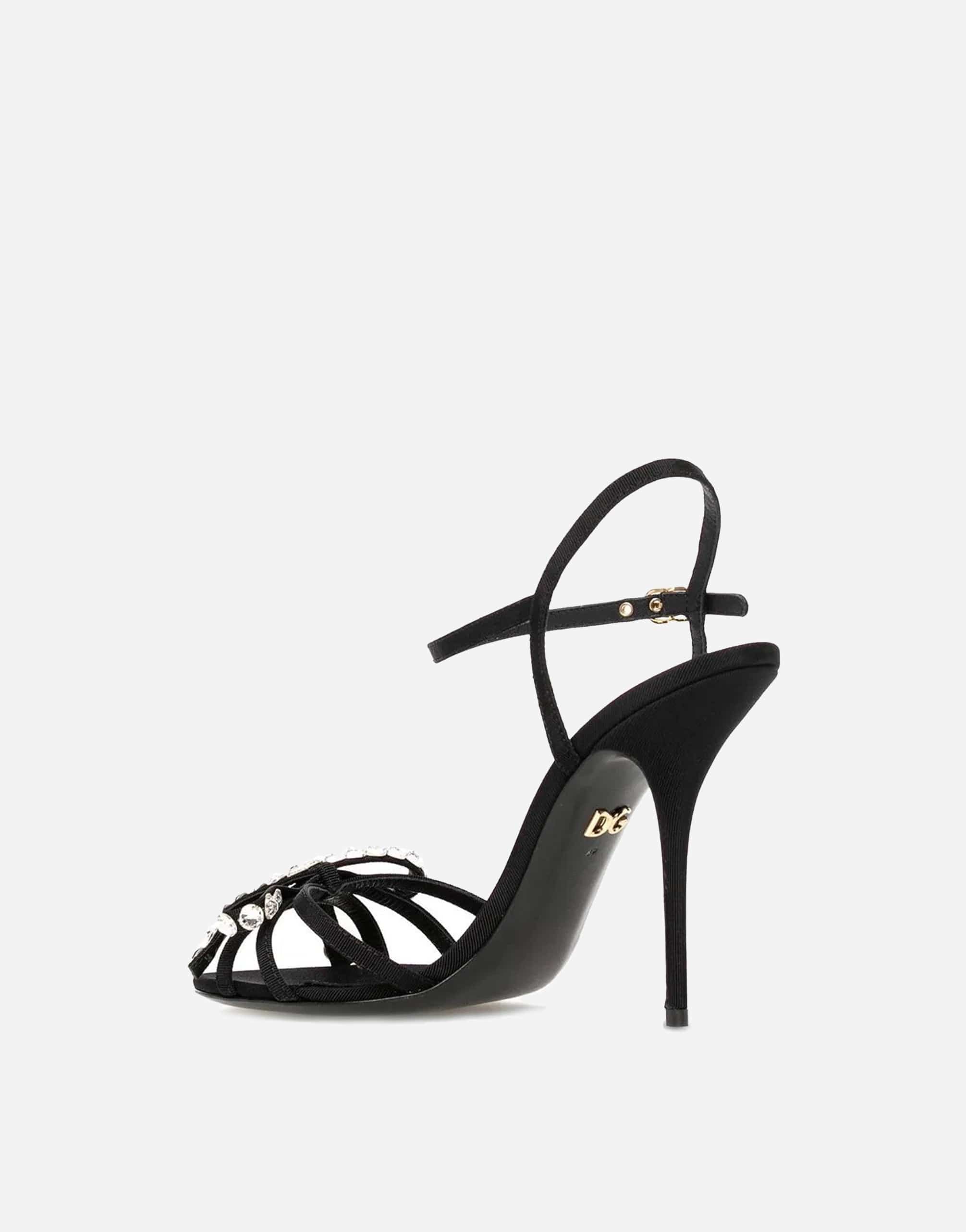 Dolce & Gabbana 105 Crystal Bow Sandals