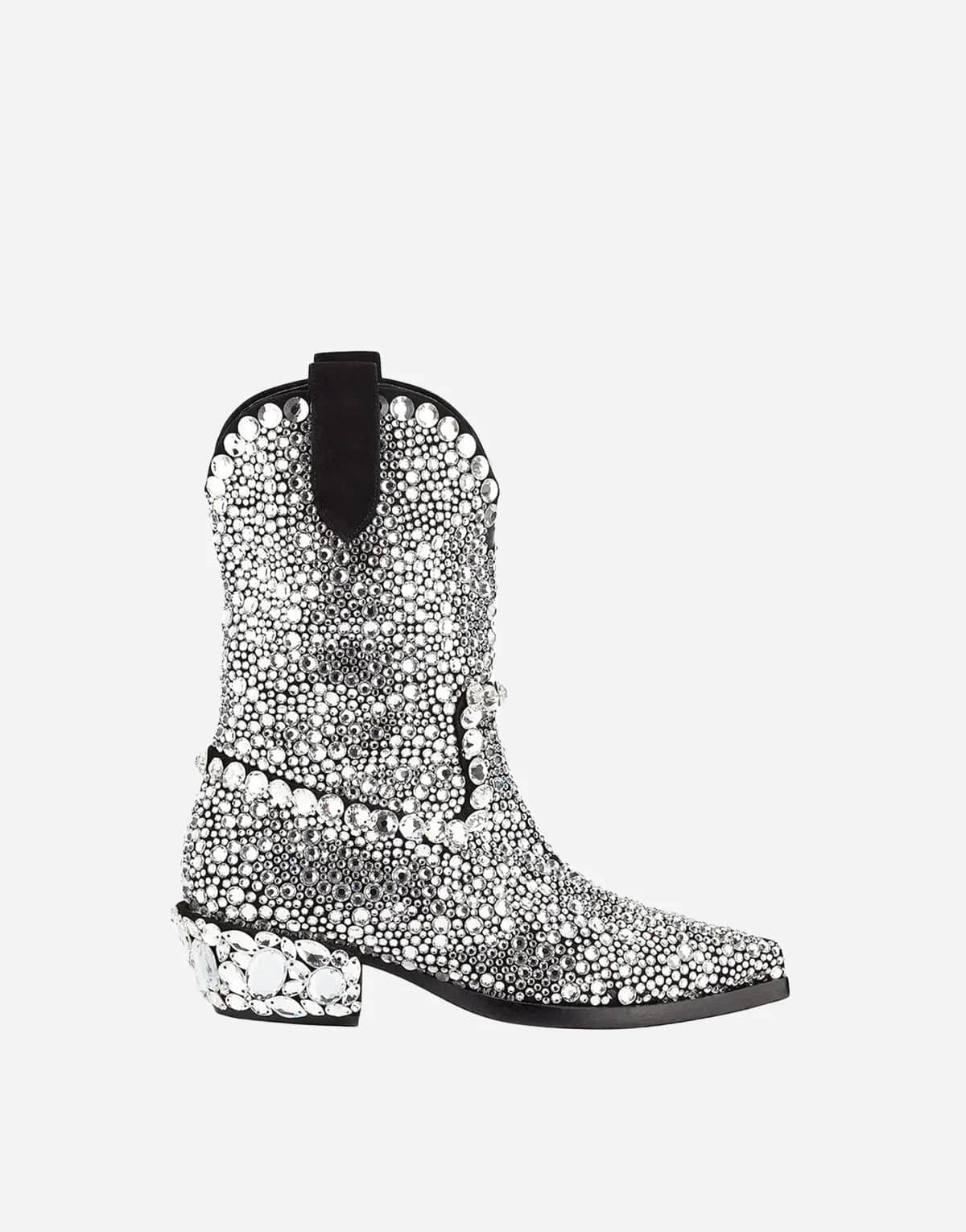 Dolce & Gabbana 30mm Crystal Western Boots