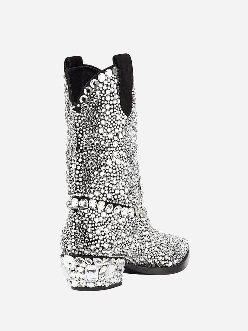 Dolce & Gabbana 30mm Crystal Western Boots
