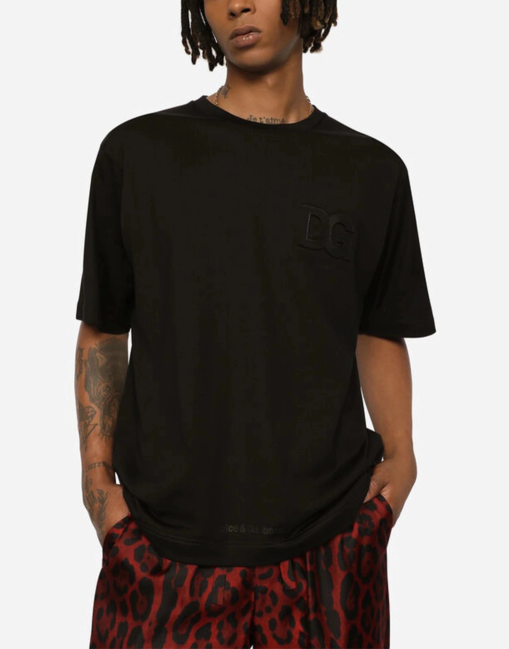 Dolce & Gabbana 3D DG Logo Cotton T-Shirt