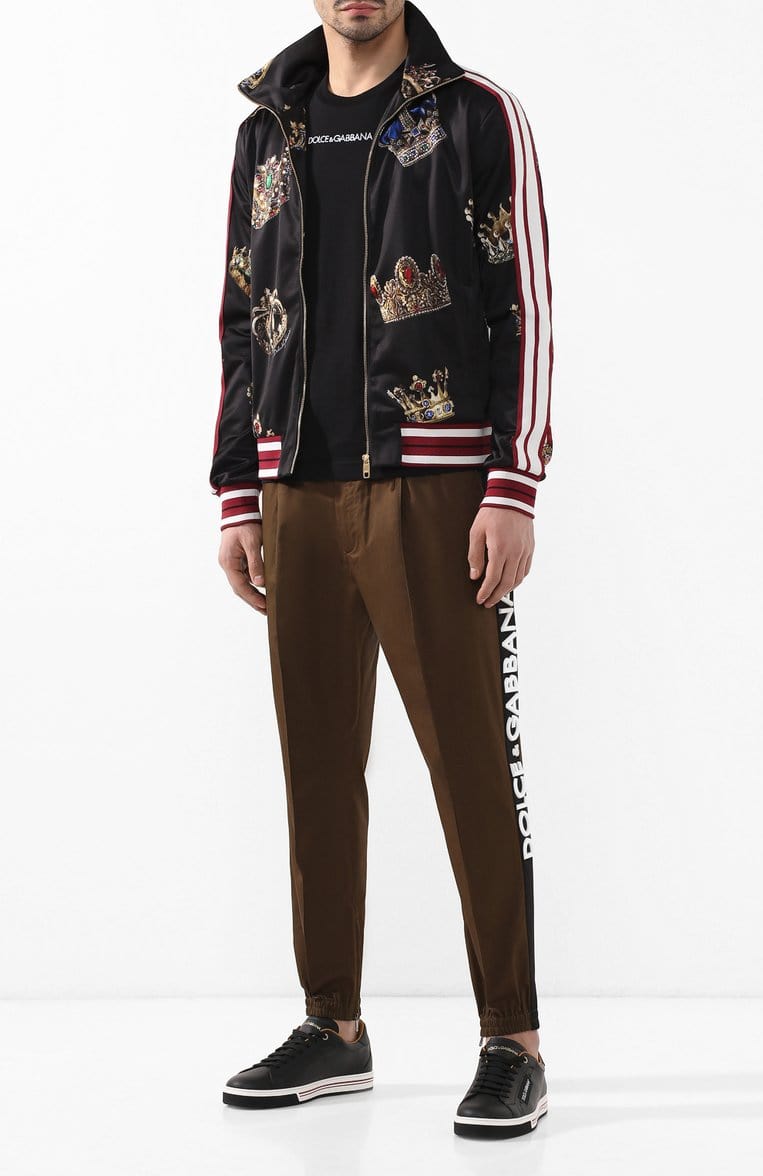 Dolce & Gabbana 3D Logo Cotton Sweatpants