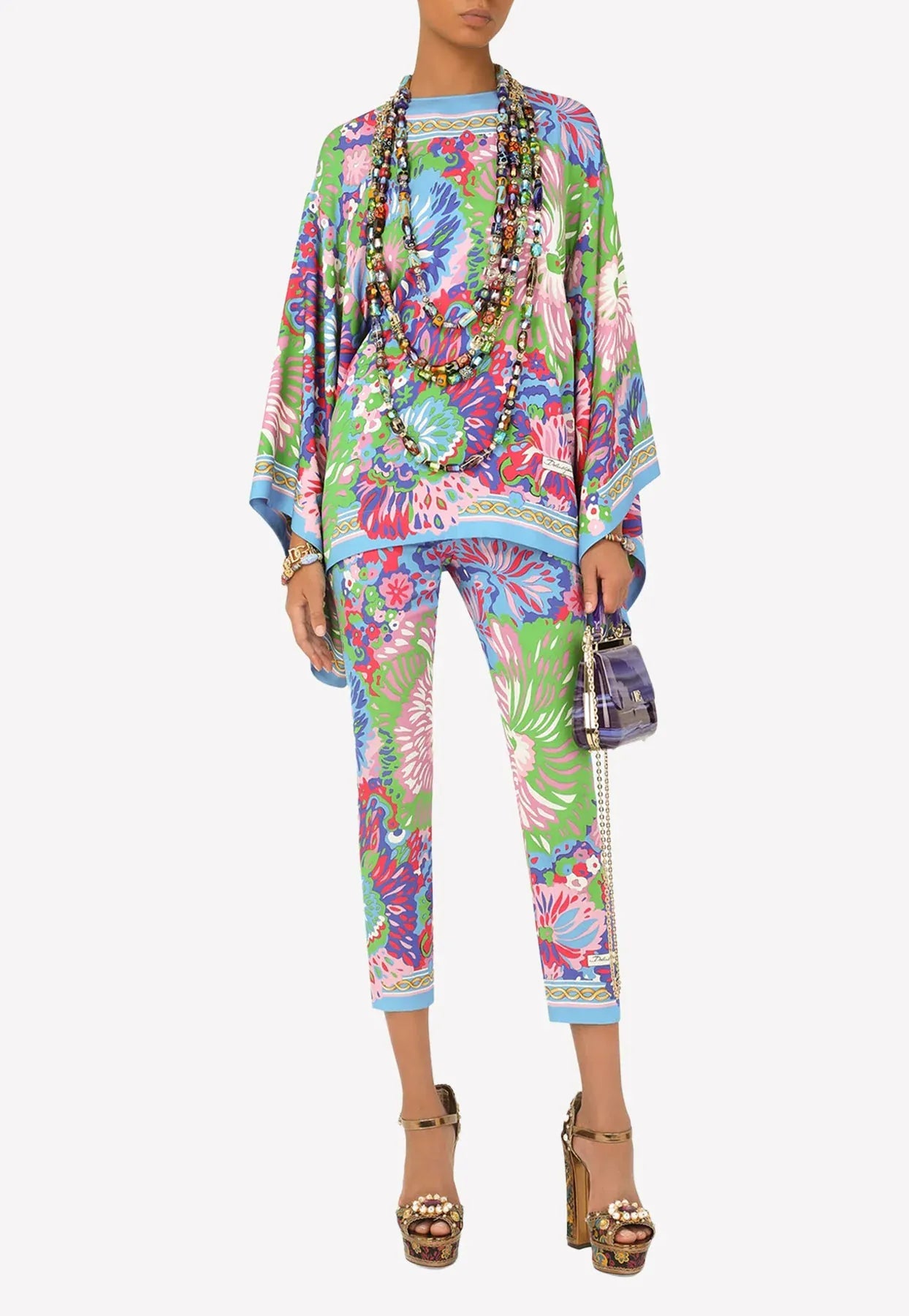 Dolce & Gabbana 60's Print Cropped Leggings - alternate view
