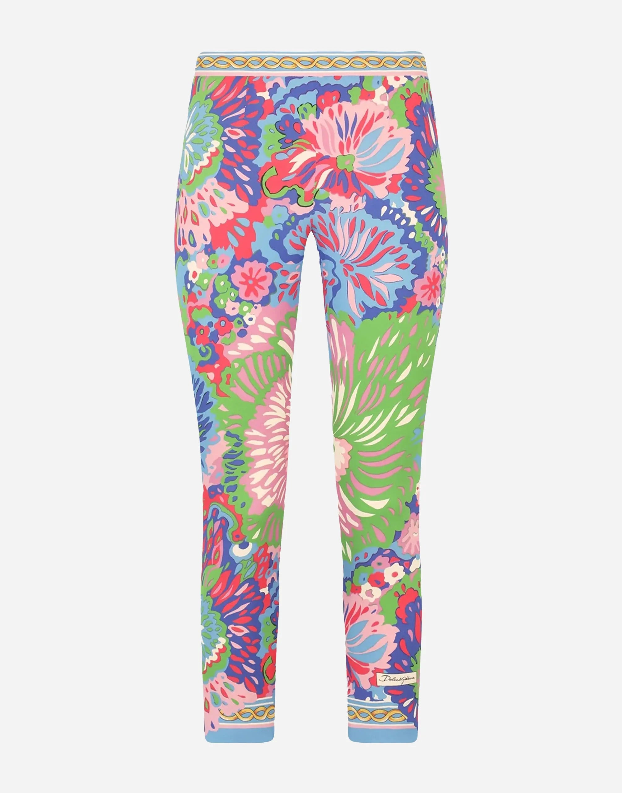 Dolce & Gabbana Dolce & Gabbana 60's Print Cropped Leggings