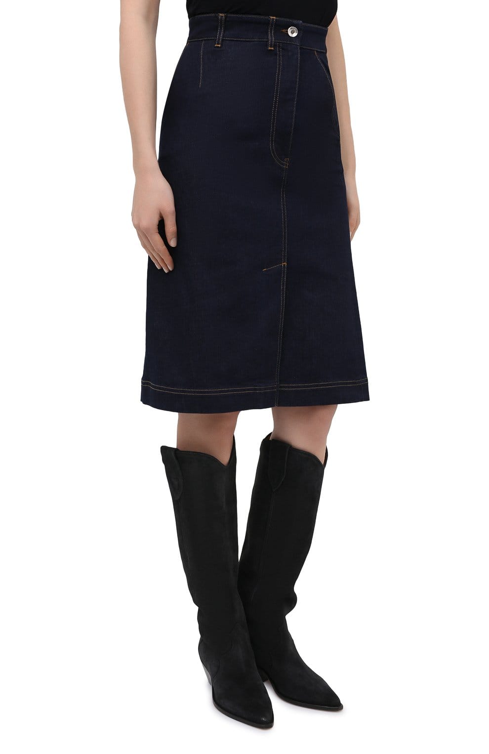 Dolce & Gabbana A-Line Denim Skirt