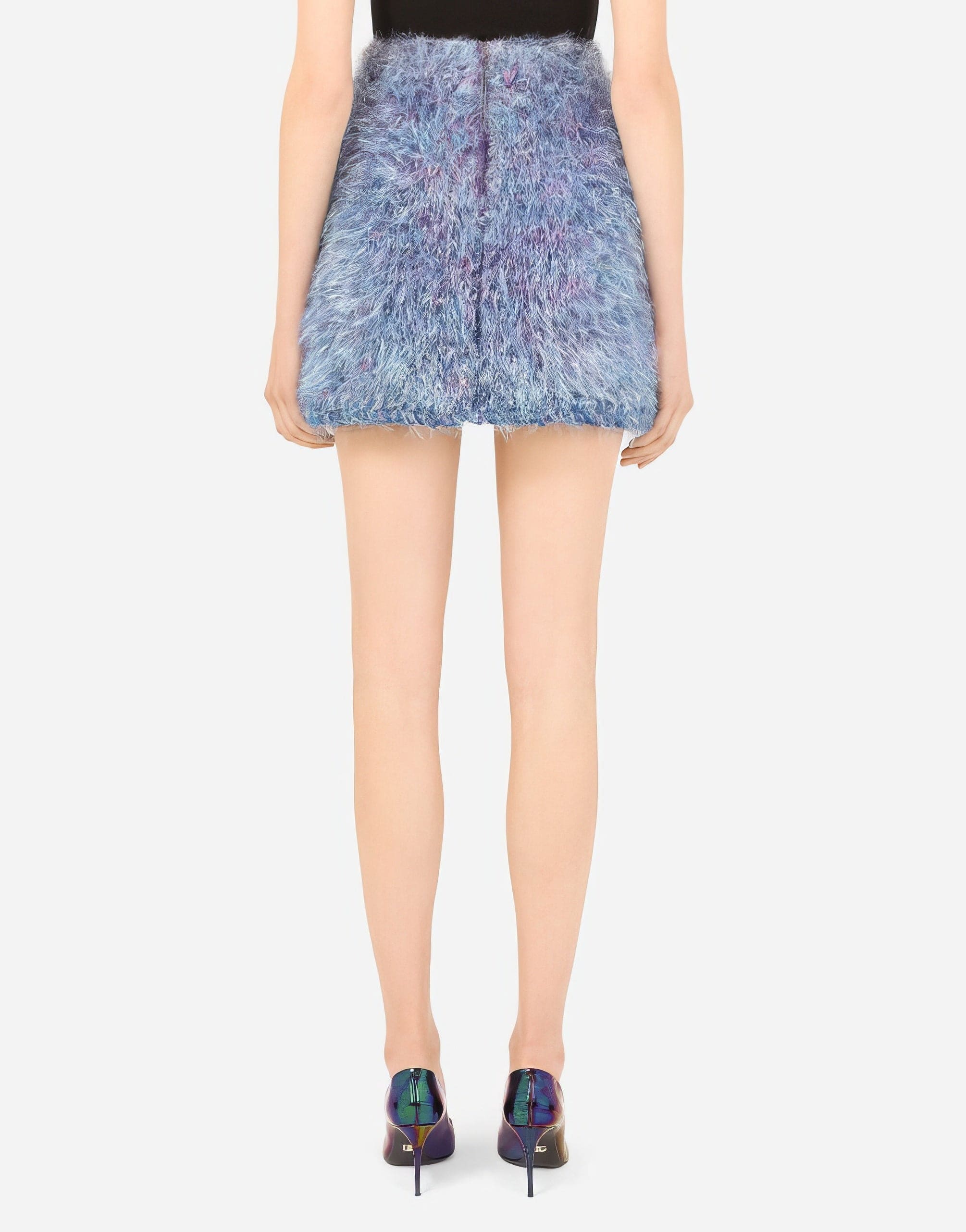 Dolce & Gabbana A-Line Knit Miniskirt