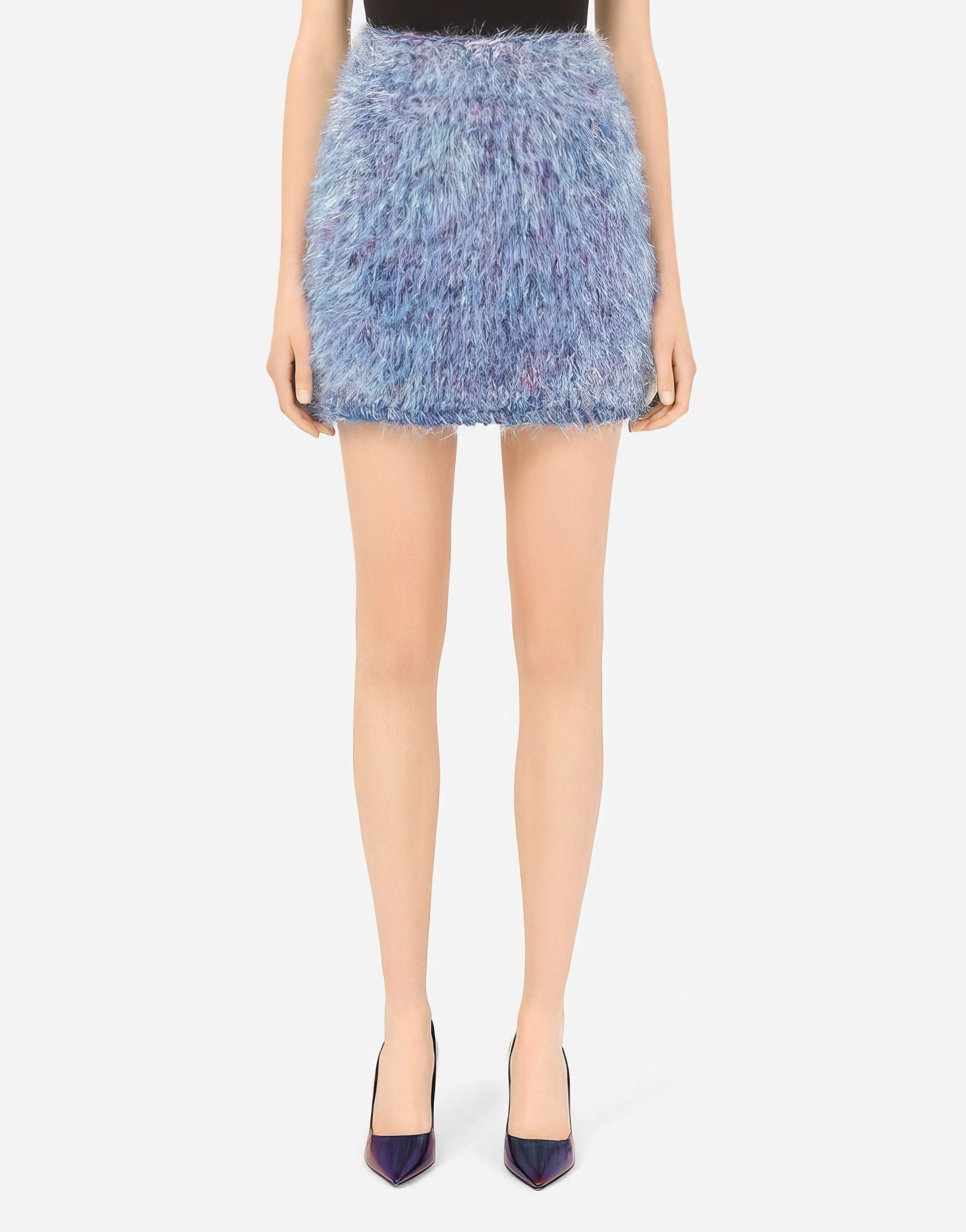 Dolce & Gabbana A-Line Knit Miniskirt
