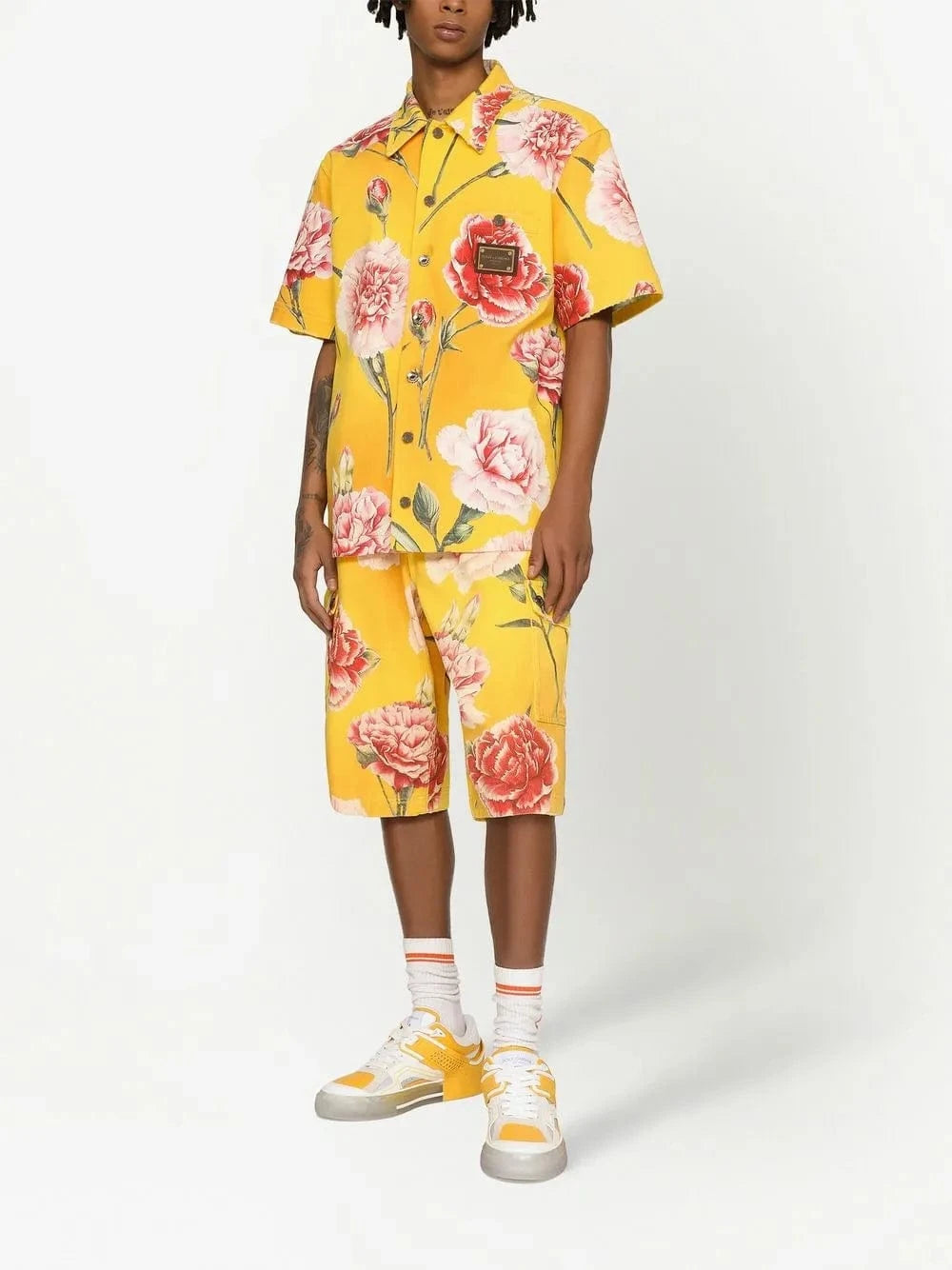 Dolce & Gabbana All-Over Carnation Print Shirt