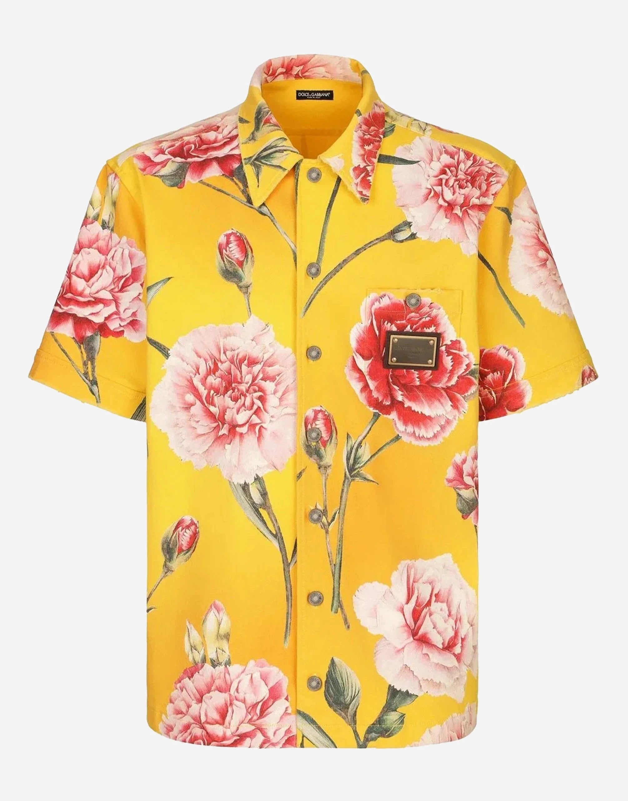 Dolce & Gabbana All-Over Carnation Print Shirt